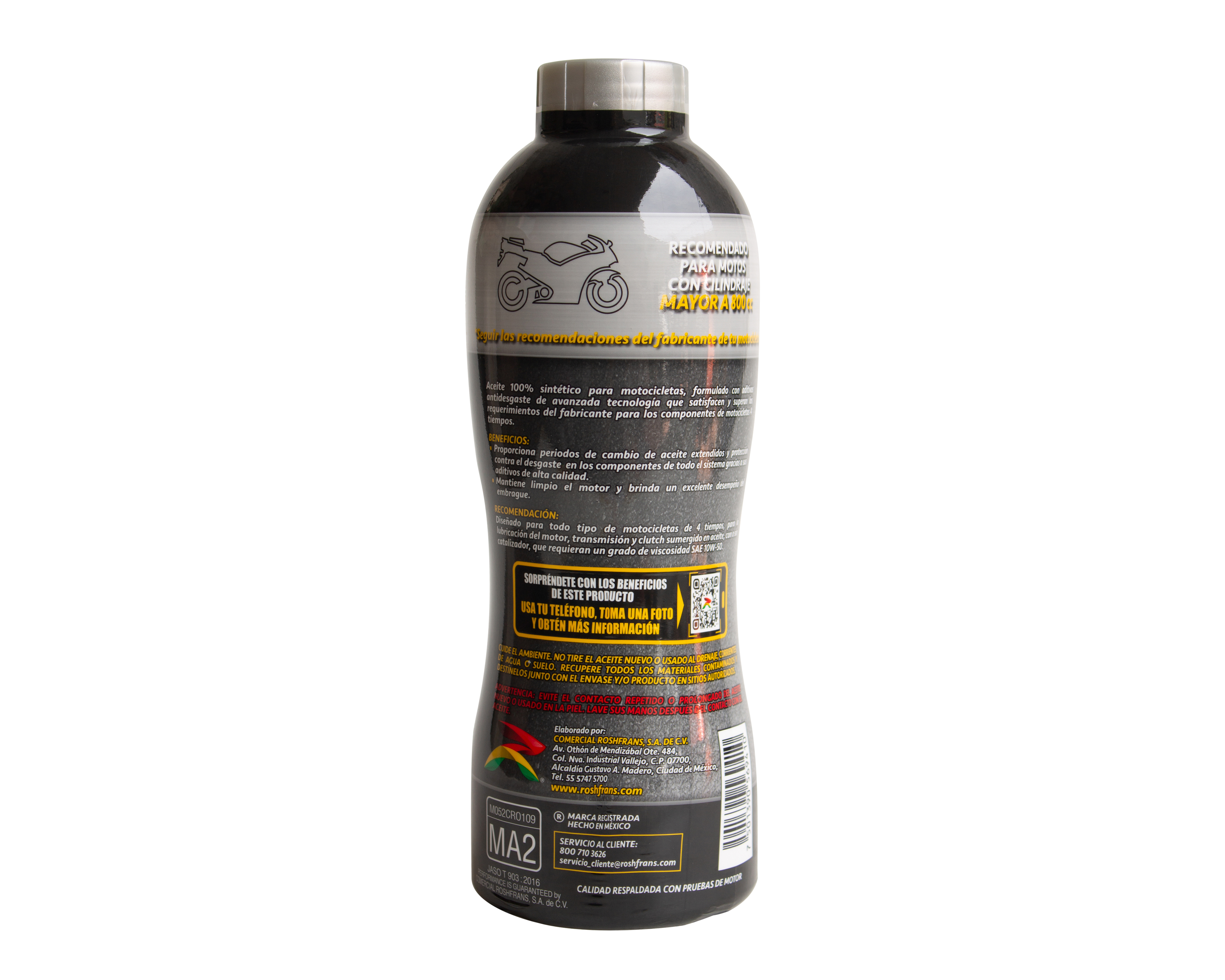 Foto 5 pulgar | Foto 4 | Aceite Roshfrans para Motor de Motocicletas 950 ml