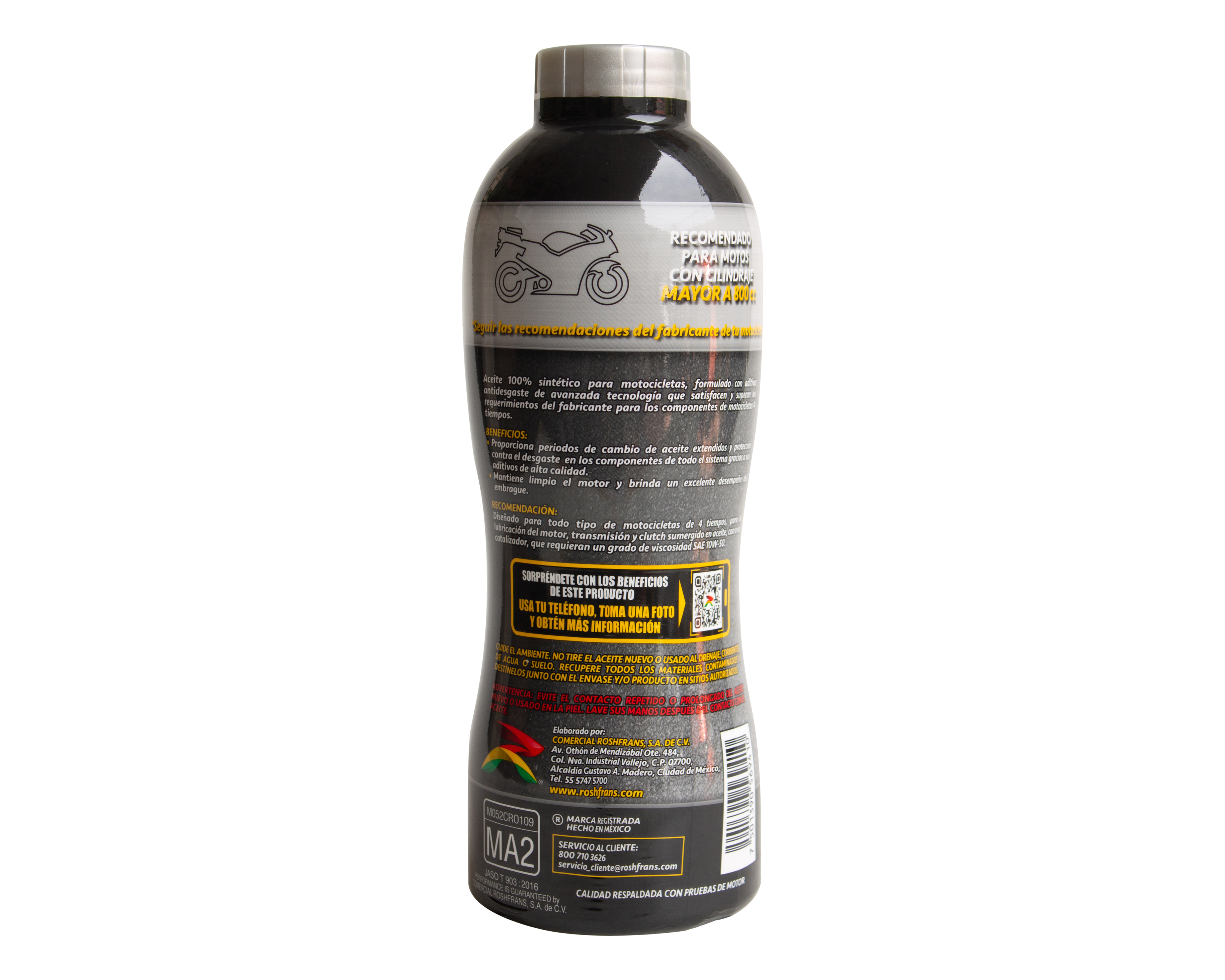 Foto 6 pulgar | Foto 5 | Aceite Roshfrans para Motor de Motocicleta 950 ml