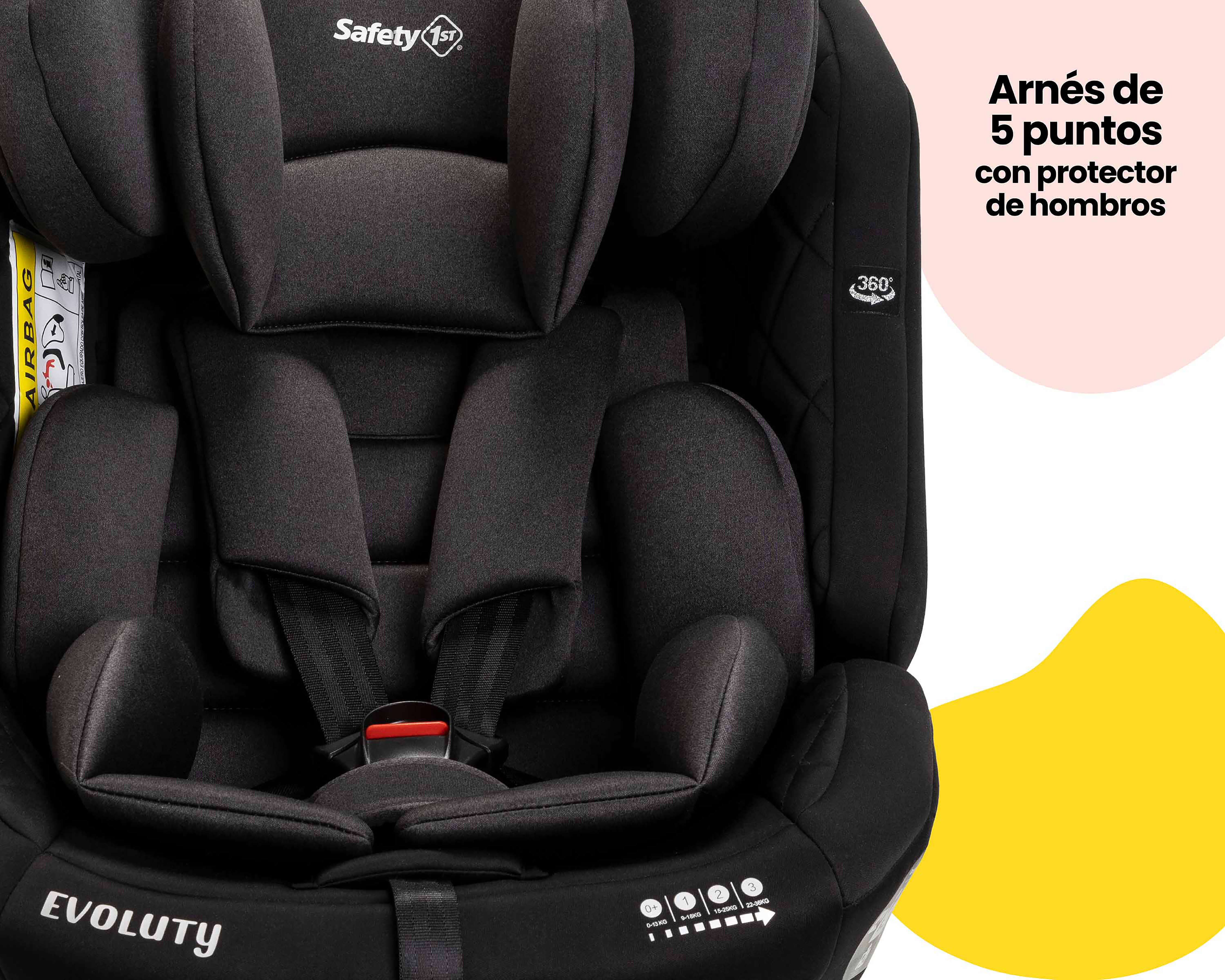 Foto 7 | Foto 7 | Autoasiento Safety 1ST 5 Puntos de Seguridad