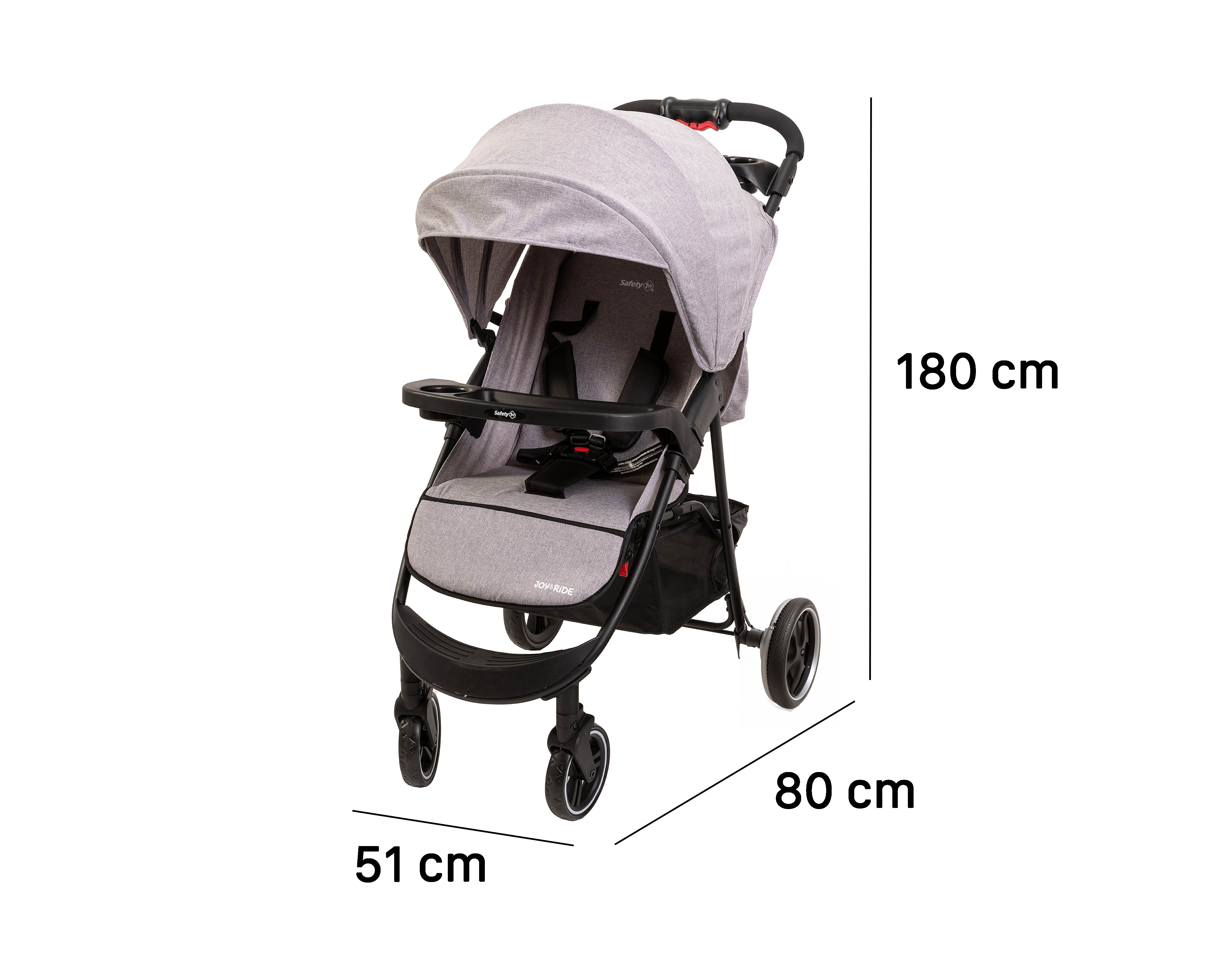 Foto 3 pulgar | Foto 10 | Sistema de Viaje Safety 1ST Joy & Ride Gris