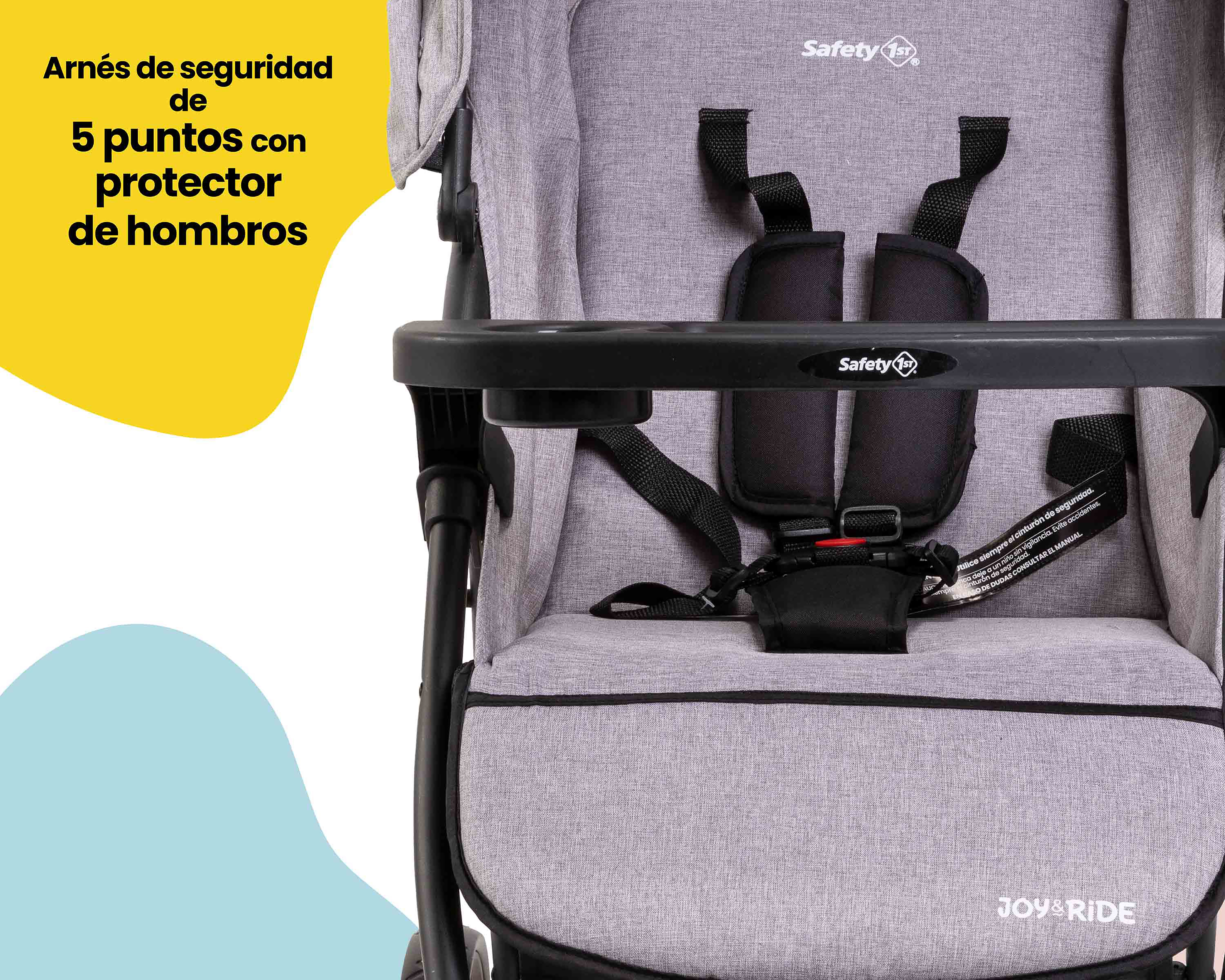 Foto 6 | Foto 4 | Sistema de Viaje Safety 1ST Joy & Ride Gris