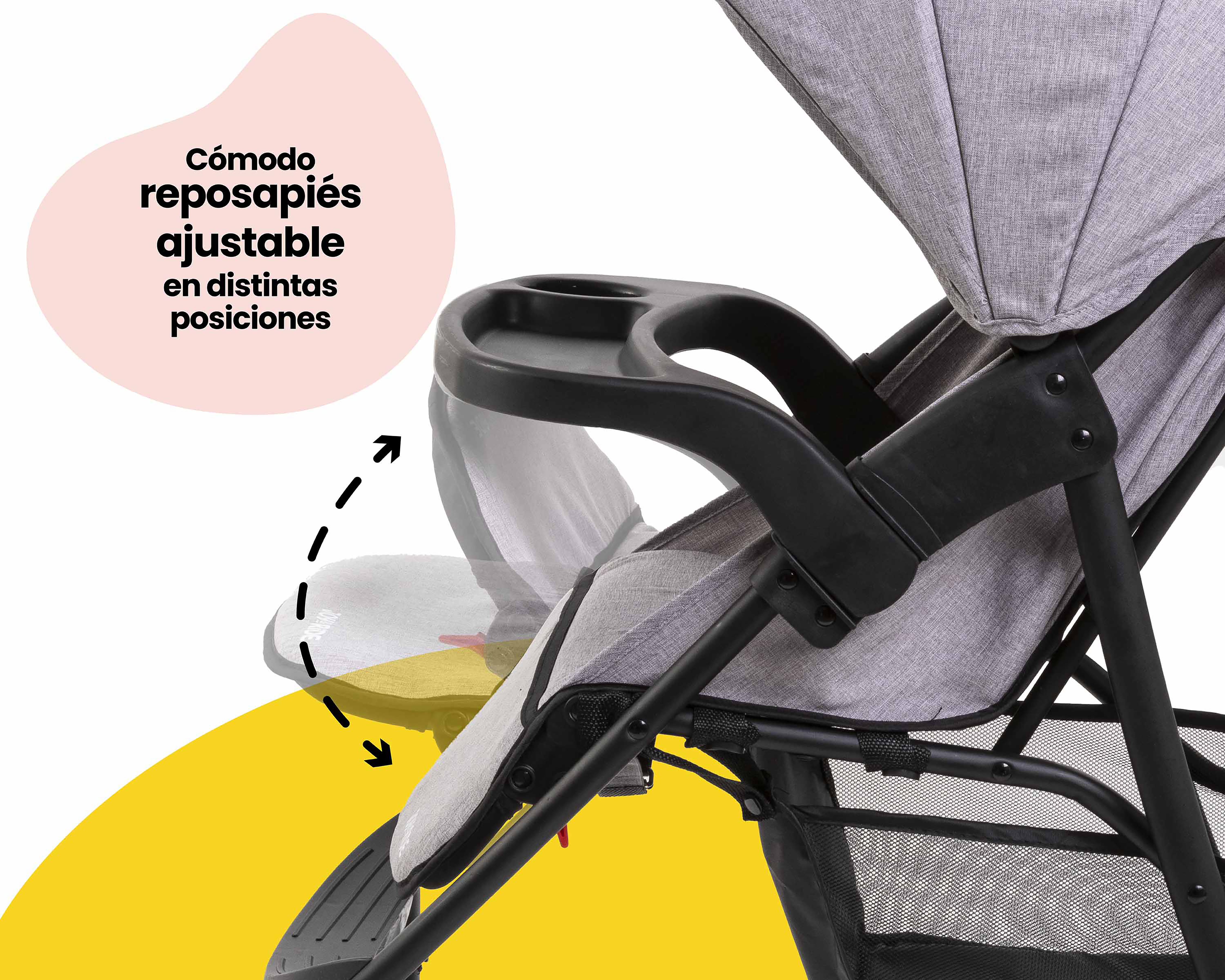 Foto 10 pulgar | Foto 9 | Sistema de Viaje Safety 1ST Joy & Ride Gris