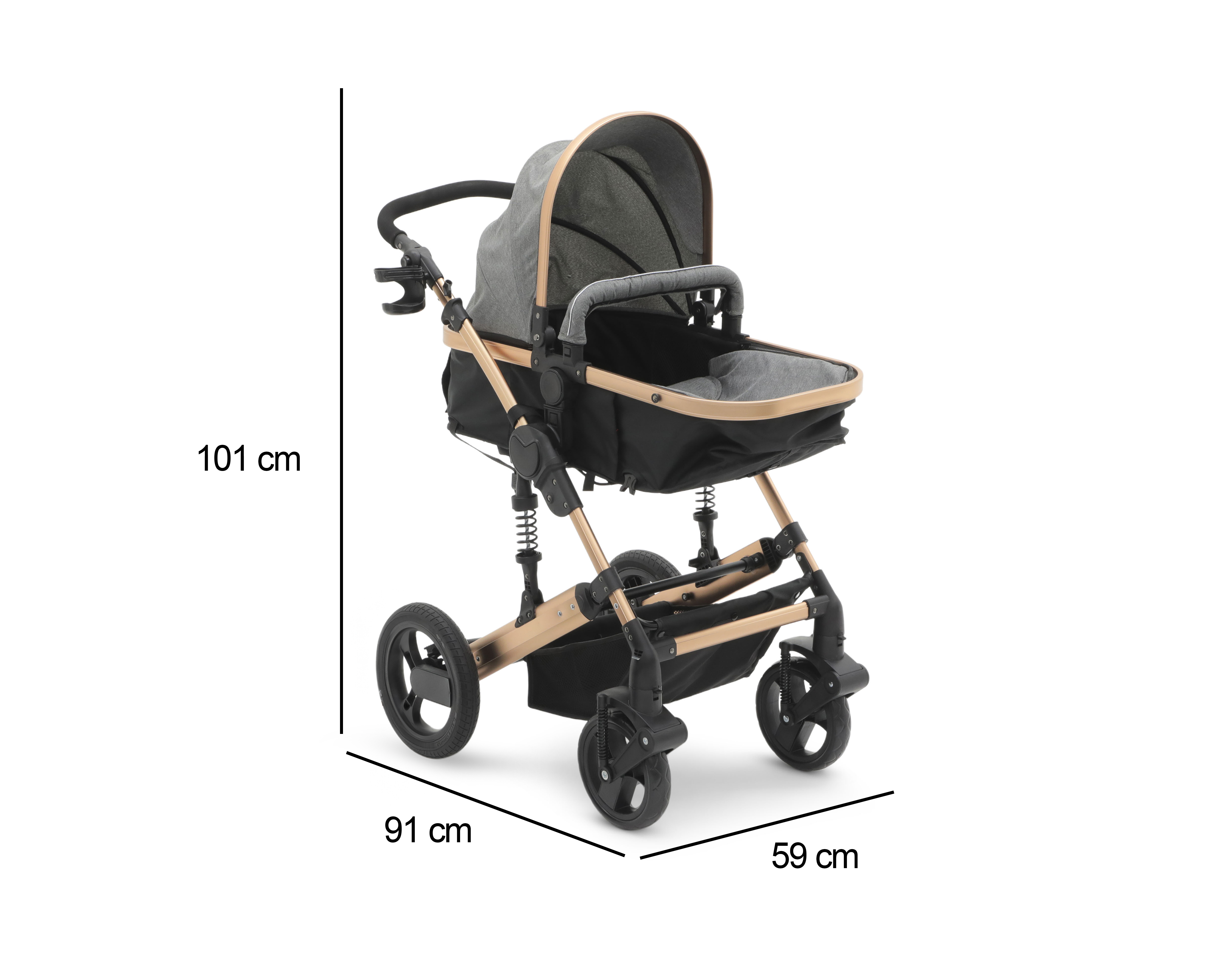 Foto 7 | Foto 7 | Sistema de Viaje Baby Colors Regina Reversible Gris