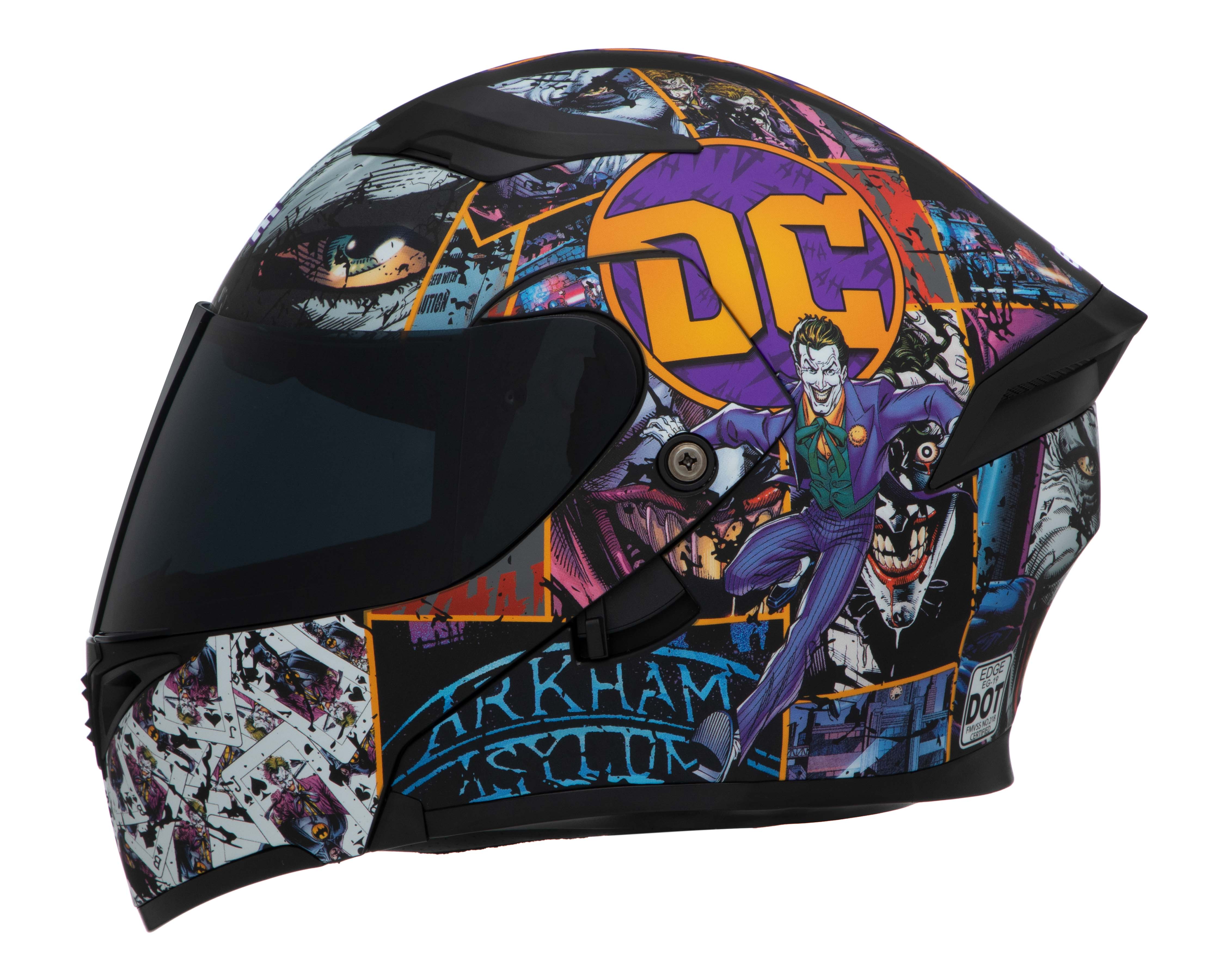 Foto 3 | Foto 3 | Casco para Motociclista Edge Mediano Doble Visor Multicolor