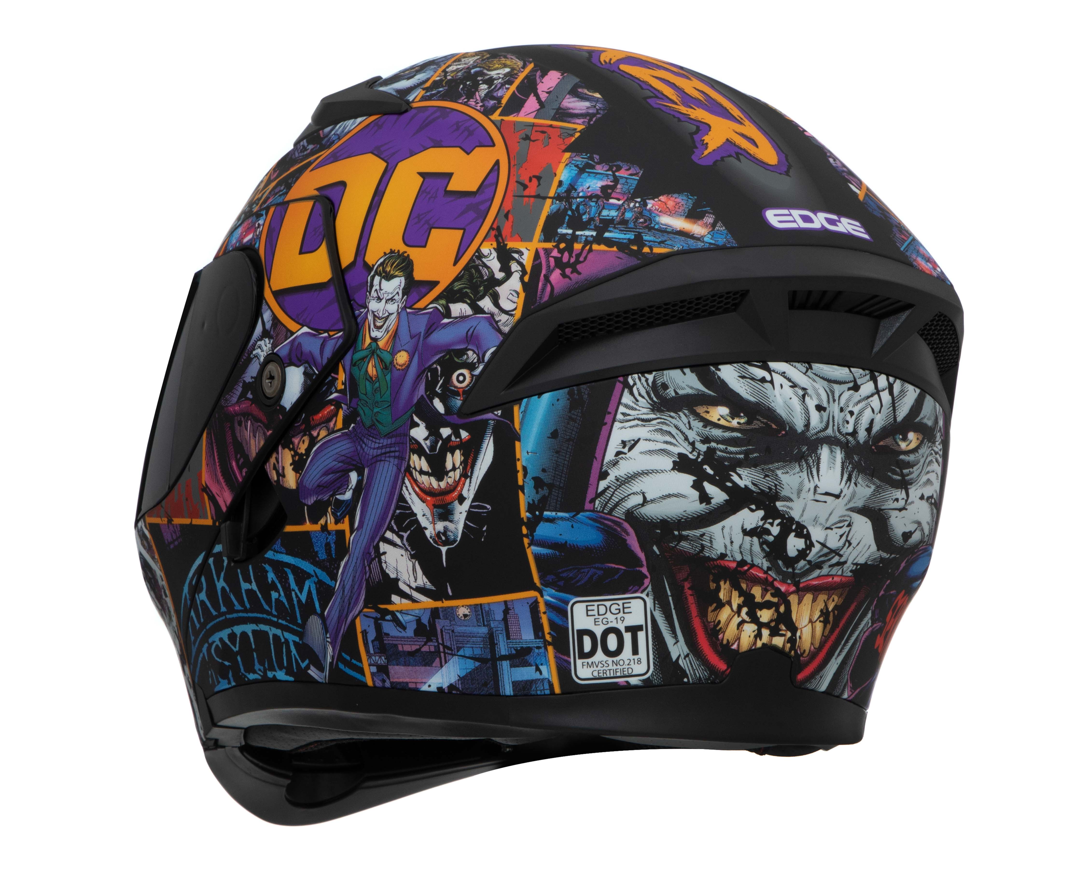 Foto 4 | Foto 4 | Casco para Motociclista Edge Mediano Doble Visor Multicolor