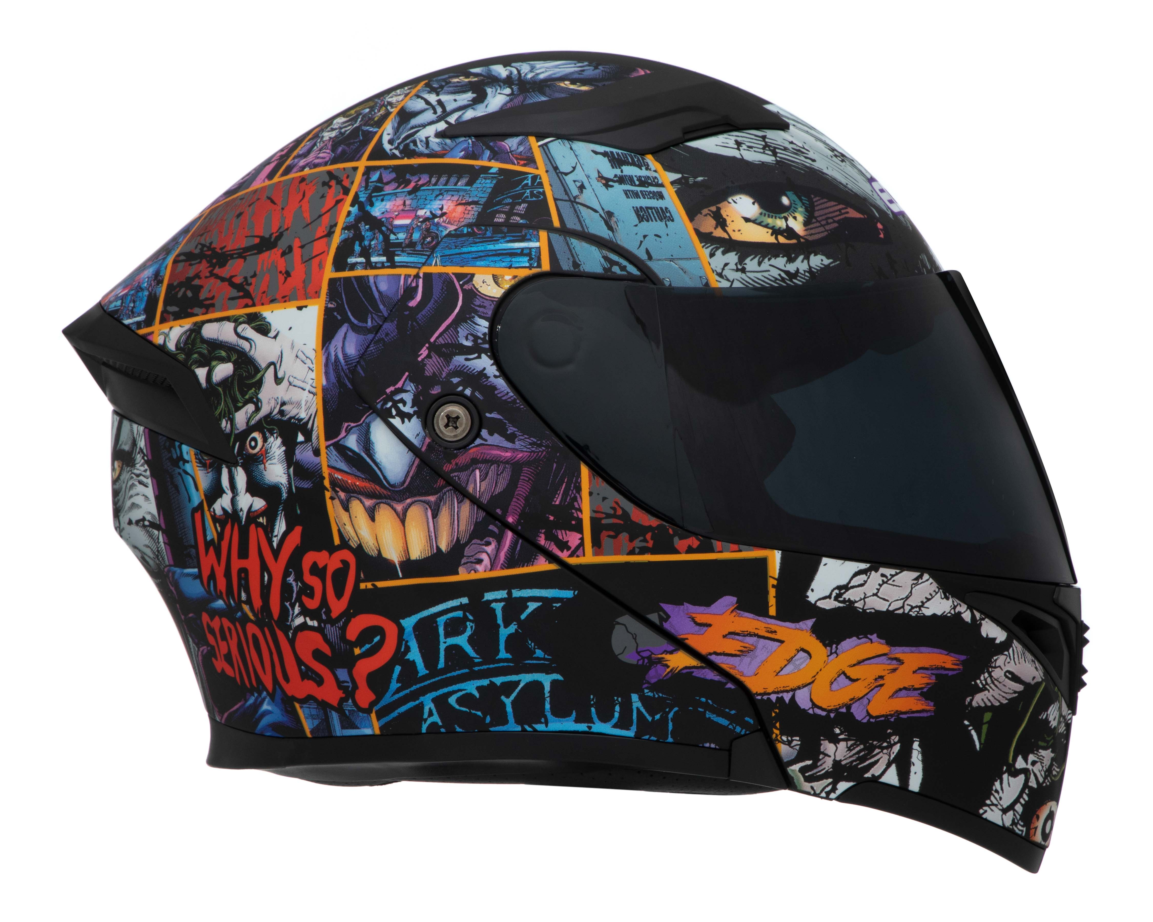 Foto 6 | Foto 6 | Casco para Motociclista Edge Mediano Doble Visor Multicolor