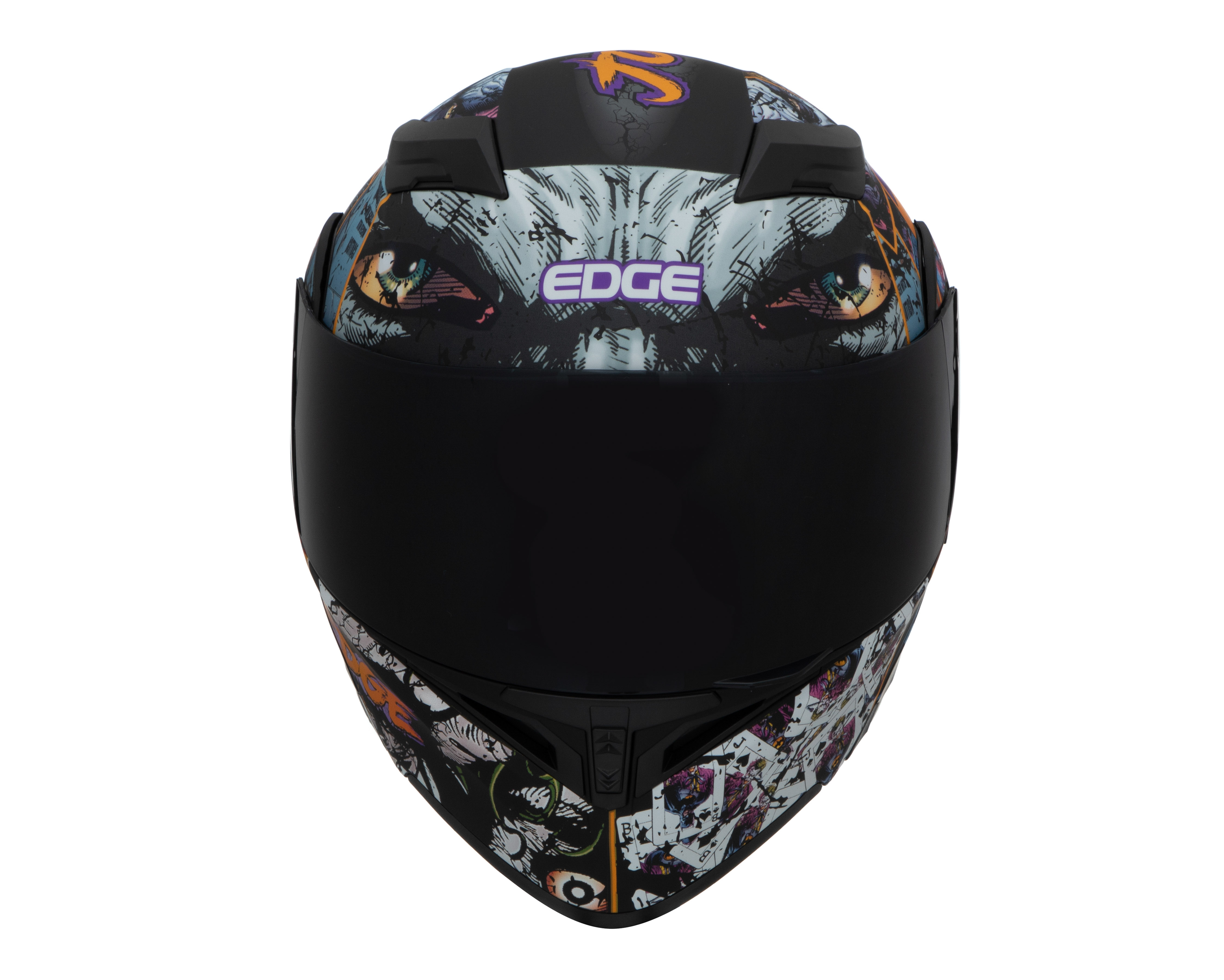 Foto 7 | Foto 7 | Casco para Motociclista Edge Mediano Doble Visor Multicolor