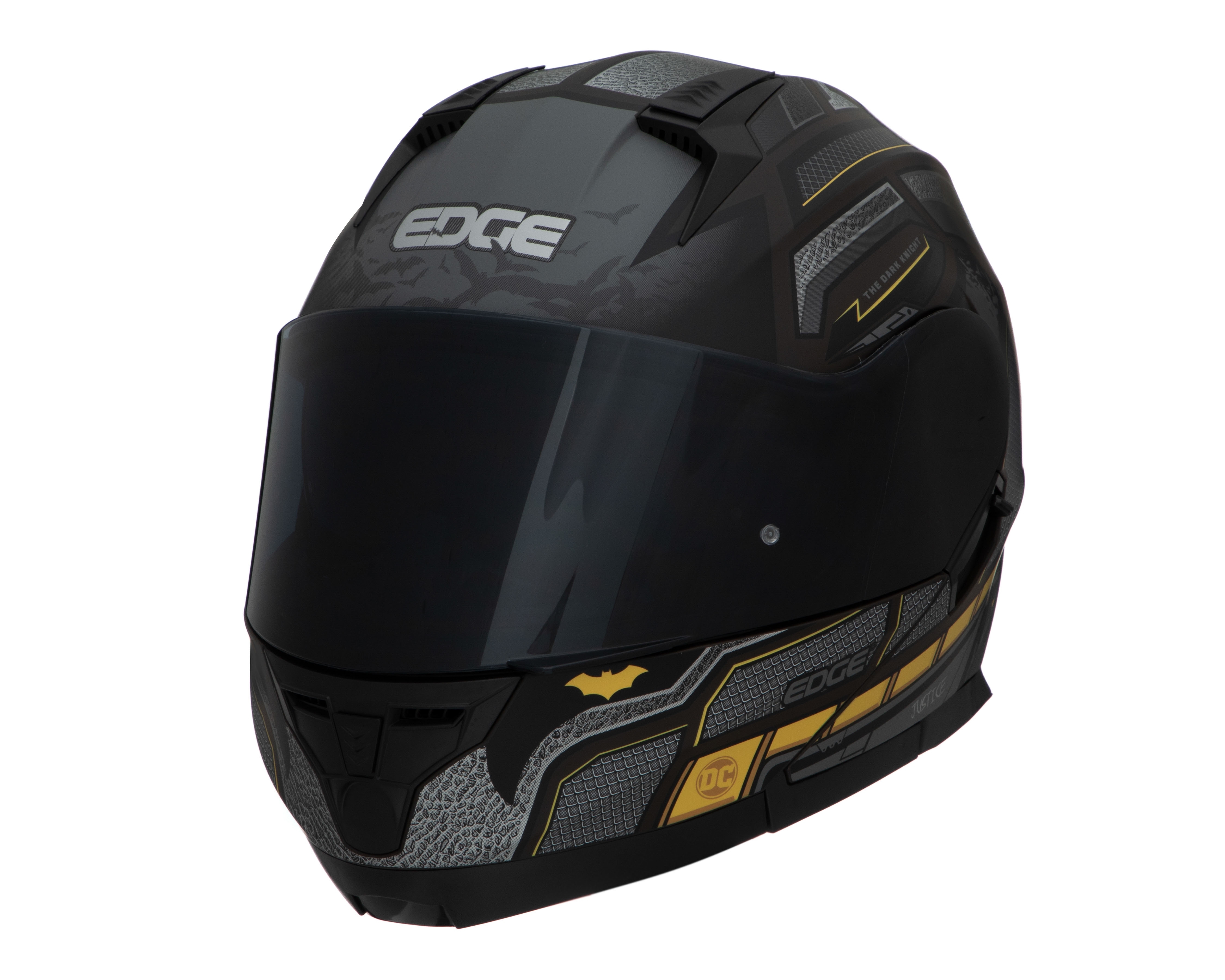 Foto 2 | Foto 2 | Casco para Motocicleta Edge Mediana Doble Visor Negro
