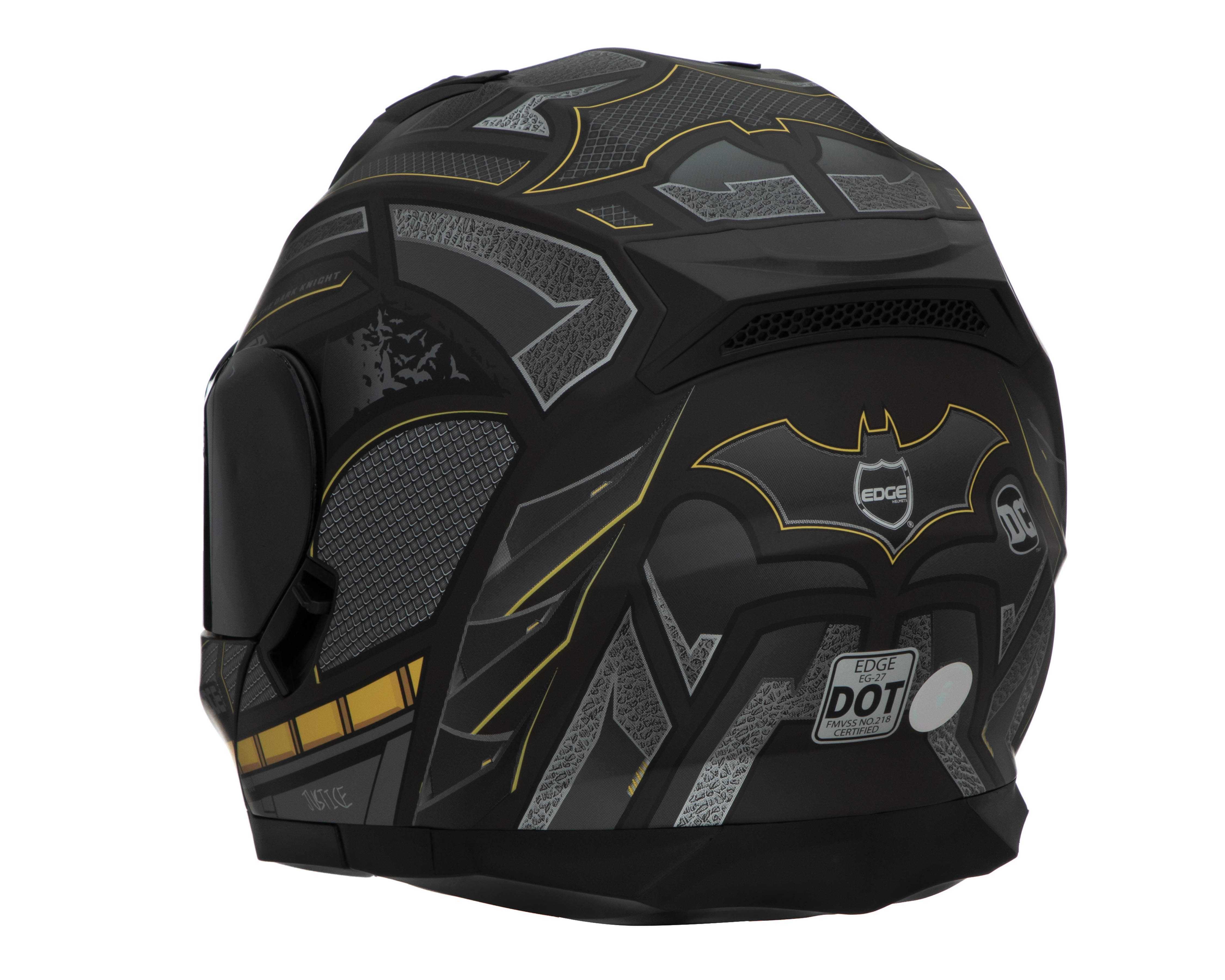 Foto 4 | Foto 4 | Casco para Motocicleta Edge Mediana Doble Visor Negro