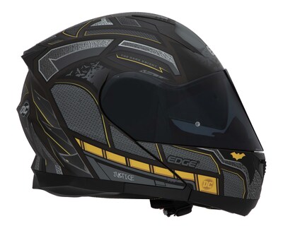 Foto 6 | Foto 6 | Casco para Motocicleta Edge Mediana Doble Visor Negro