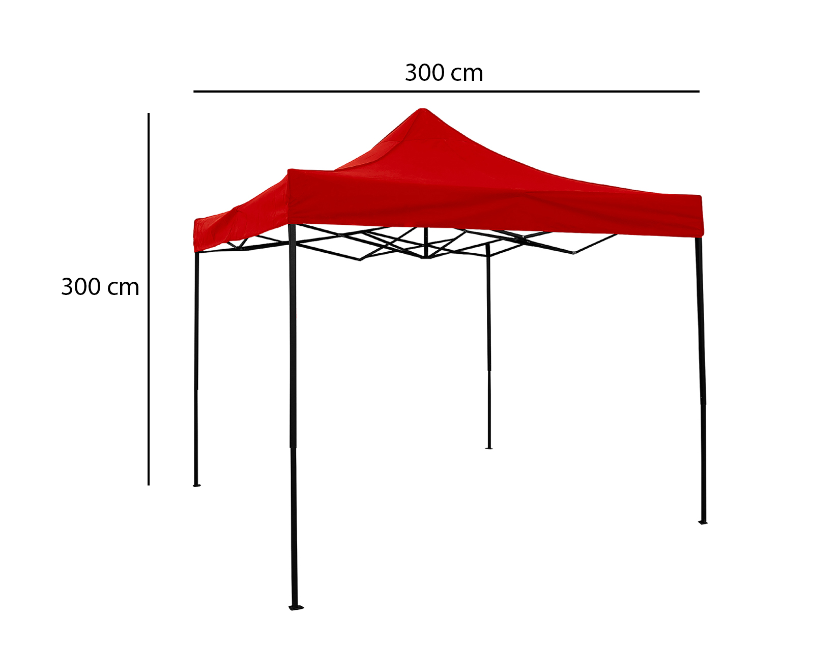 Foto 6 pulgar | Foto 5 | Toldo Styrka Altura Ajustable Rojo 3 x 3 m