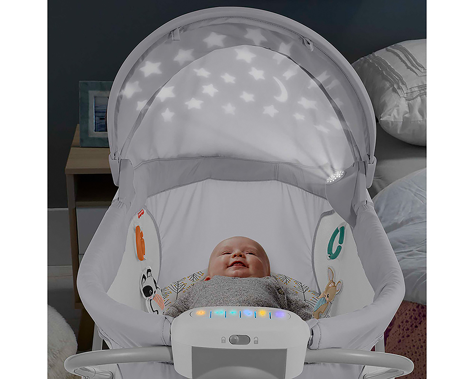 Foto 5 | Foto 5 | Colecho Fisher Price HRN36 Gris