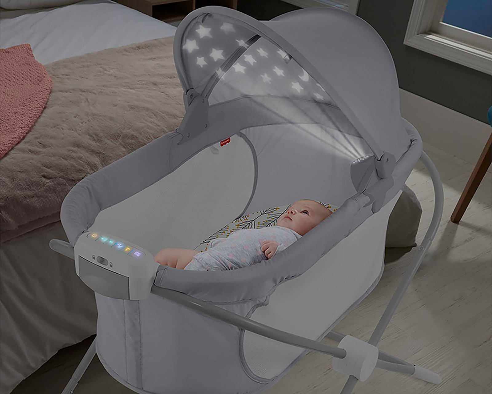 Foto 6 | Foto 6 | Colecho Fisher Price HRN36 Gris