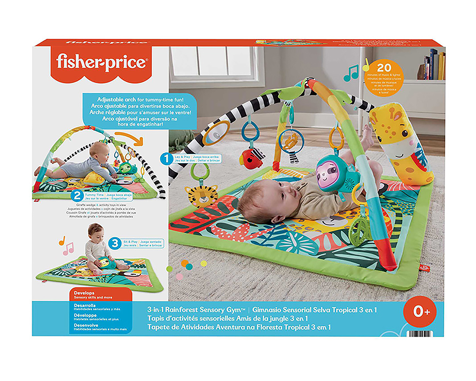 Foto 2 | Foto 2 | Tapete de Actividades Fisher Price Selva Tropical 3 en 1