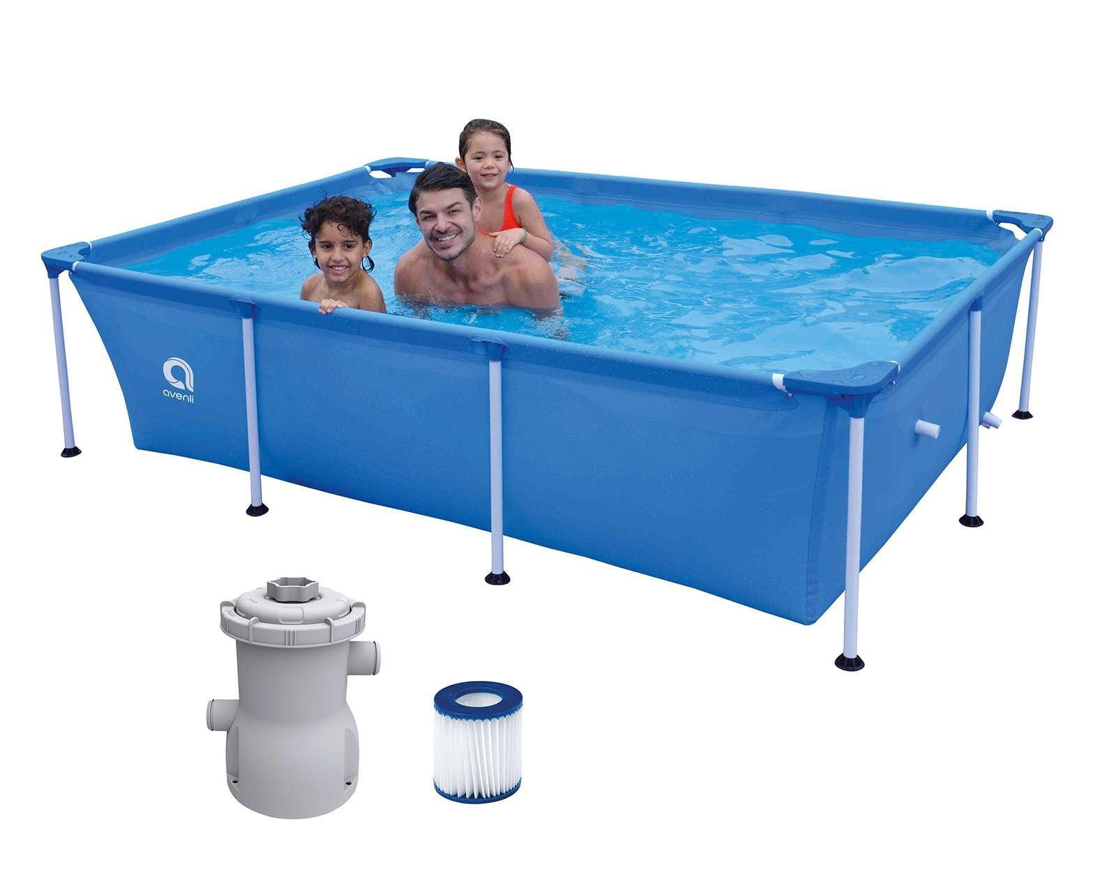 Foto 4 pulgar | Foto 3 | Alberca Rectangular Avenli 2612 L 258 x 179 x 66 cm