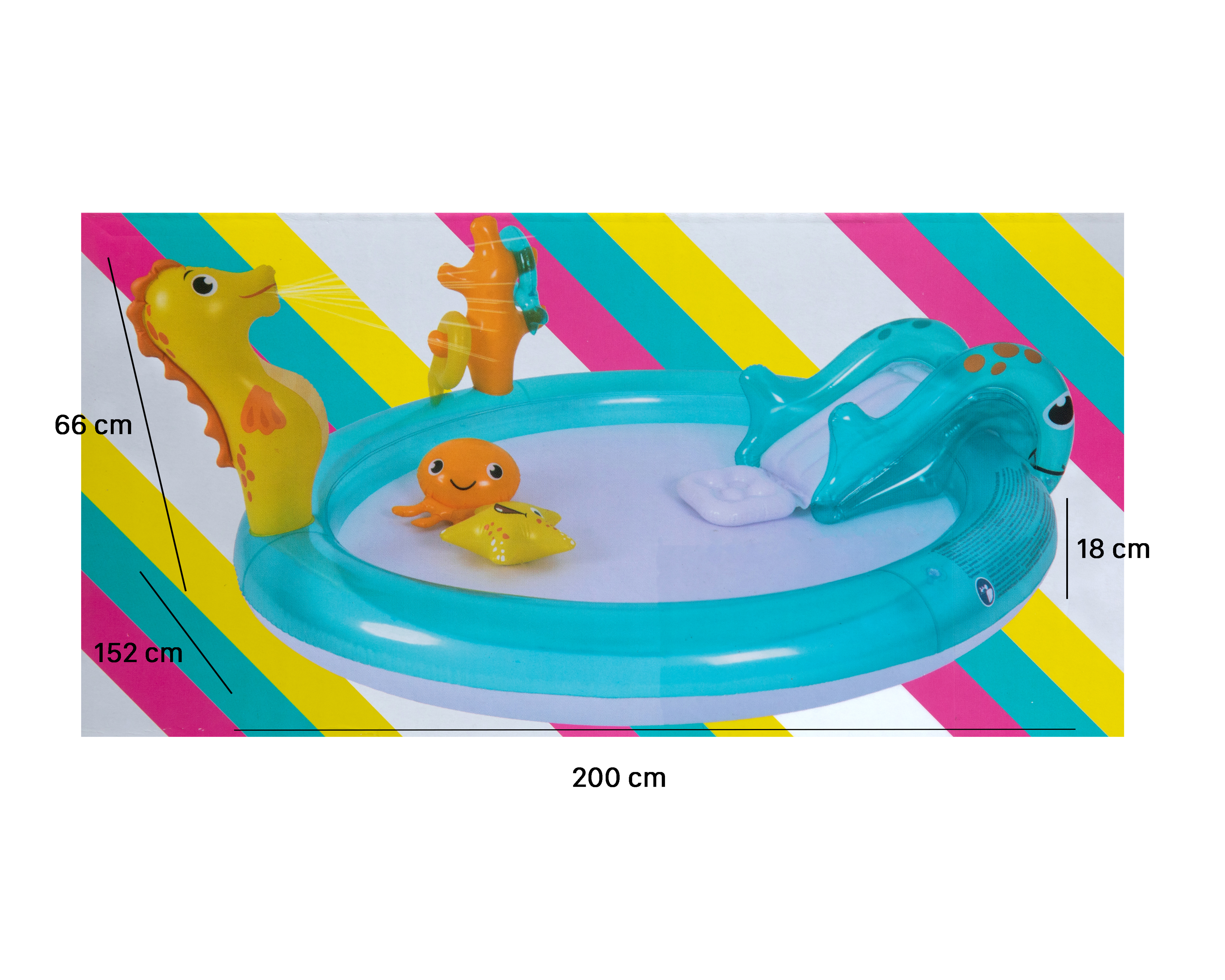 Foto 5 pulgar | Foto 4 | Alberca Infantil Circular Sunclub 198 L 200 x 152 x 40 cm