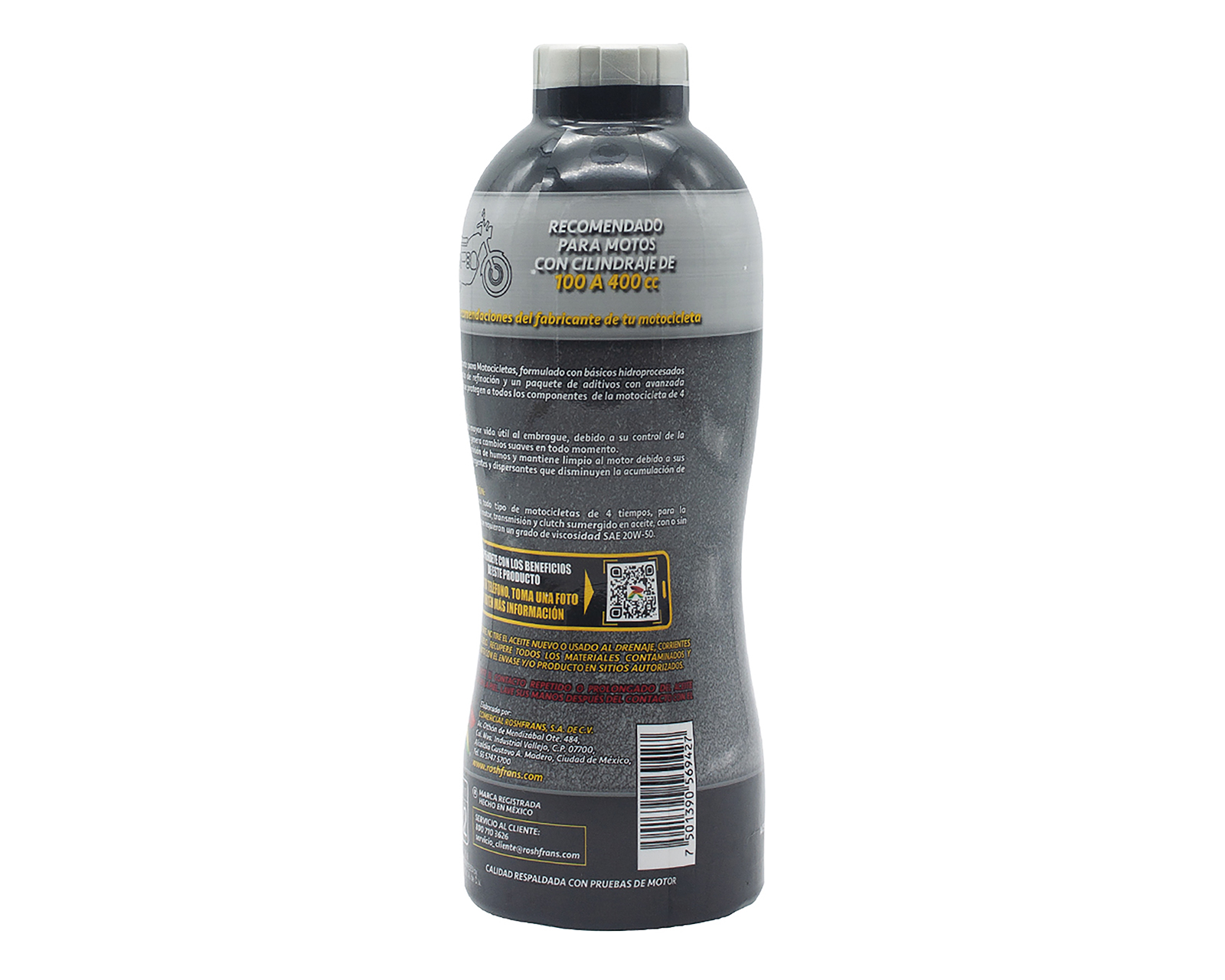 Foto 5 pulgar | Foto 4 | Aceite de Motor Roshfrans para Motocicleta Multigrado 950 ml