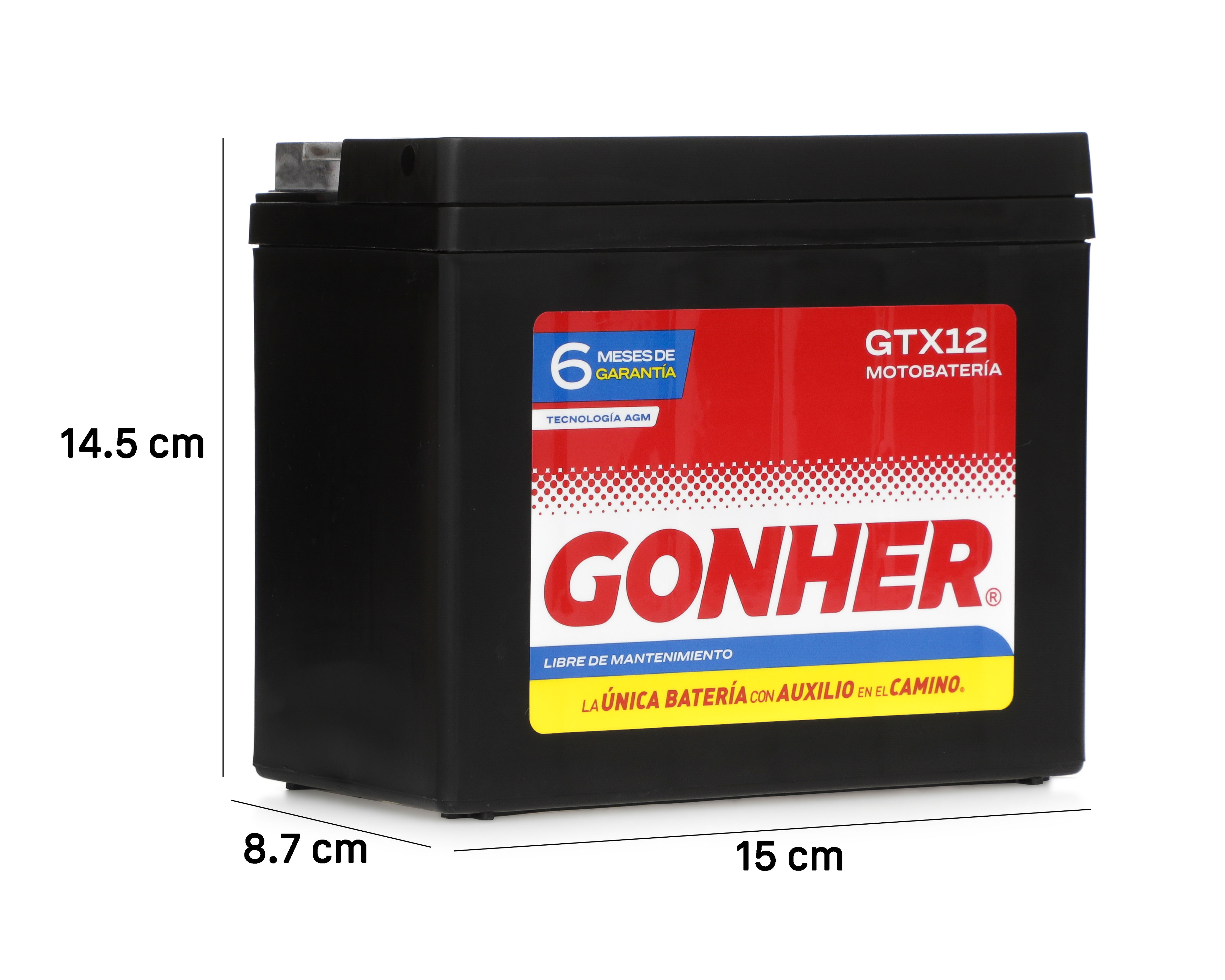Foto 6 | Foto 6 | Batería para Motocicleta Gonher GTX12