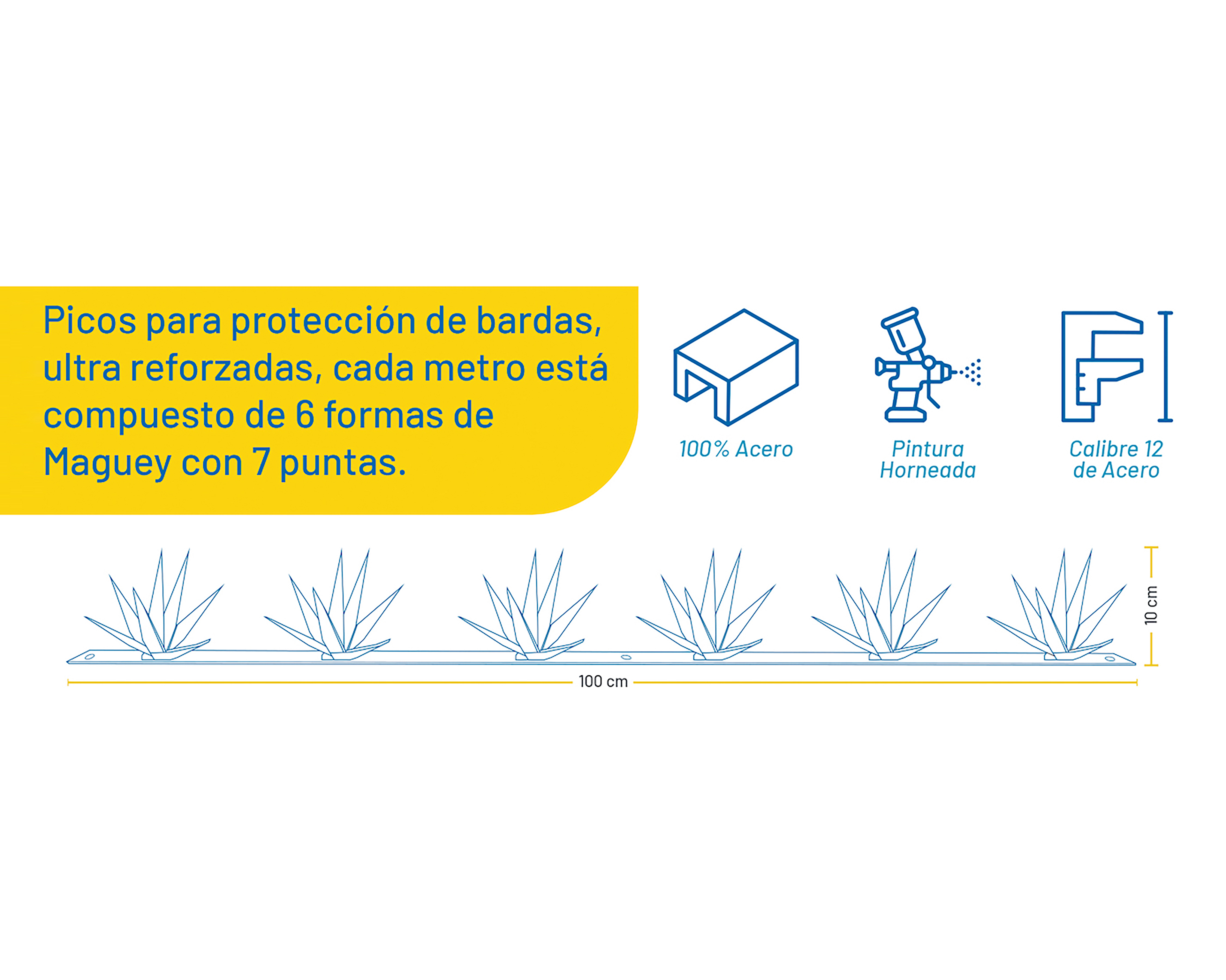 Foto 5 pulgar | Foto 4 | Protector de Picos para Barda 2 m Eversafe