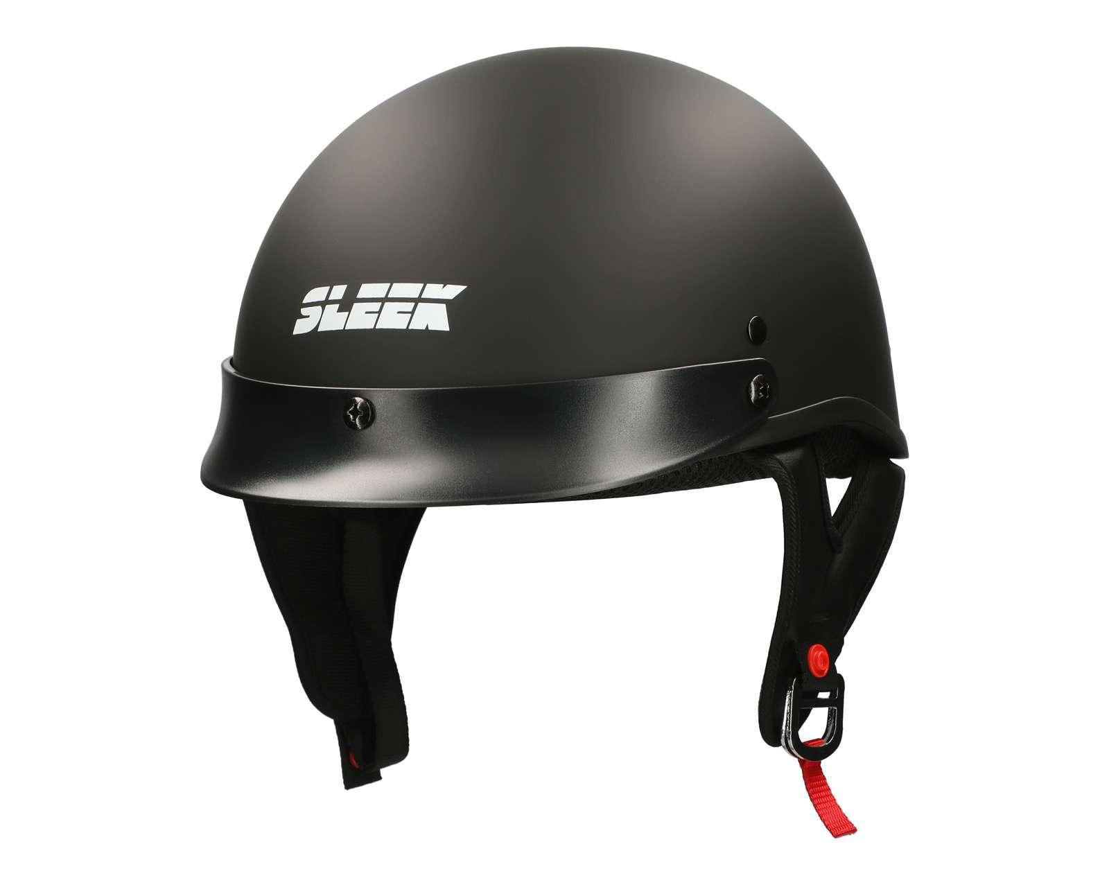 Casco para Motociclista Sleek Unitalla color Negro