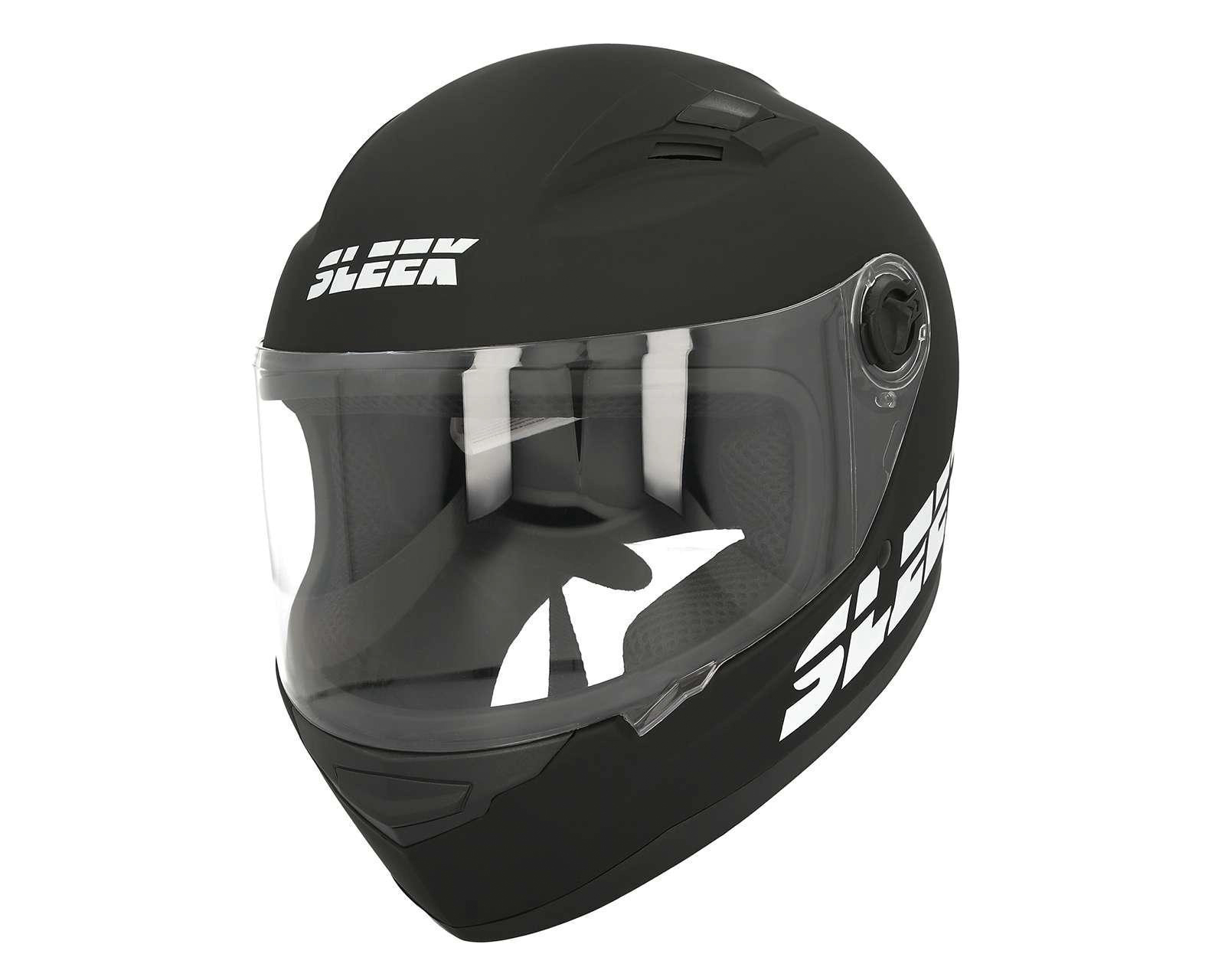Casco para Motociclista Sleek Grande Negro
