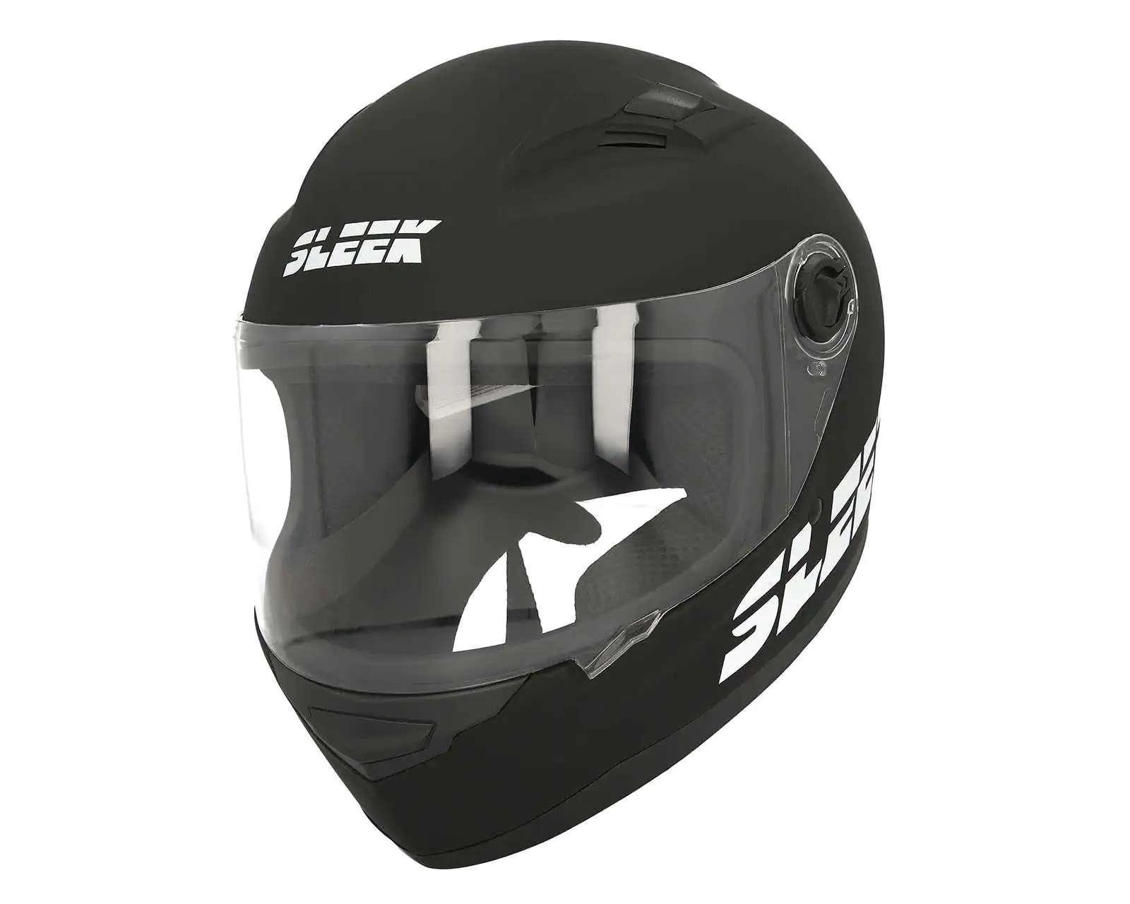 Casco para Motociclista Sleek Extragrande Negro