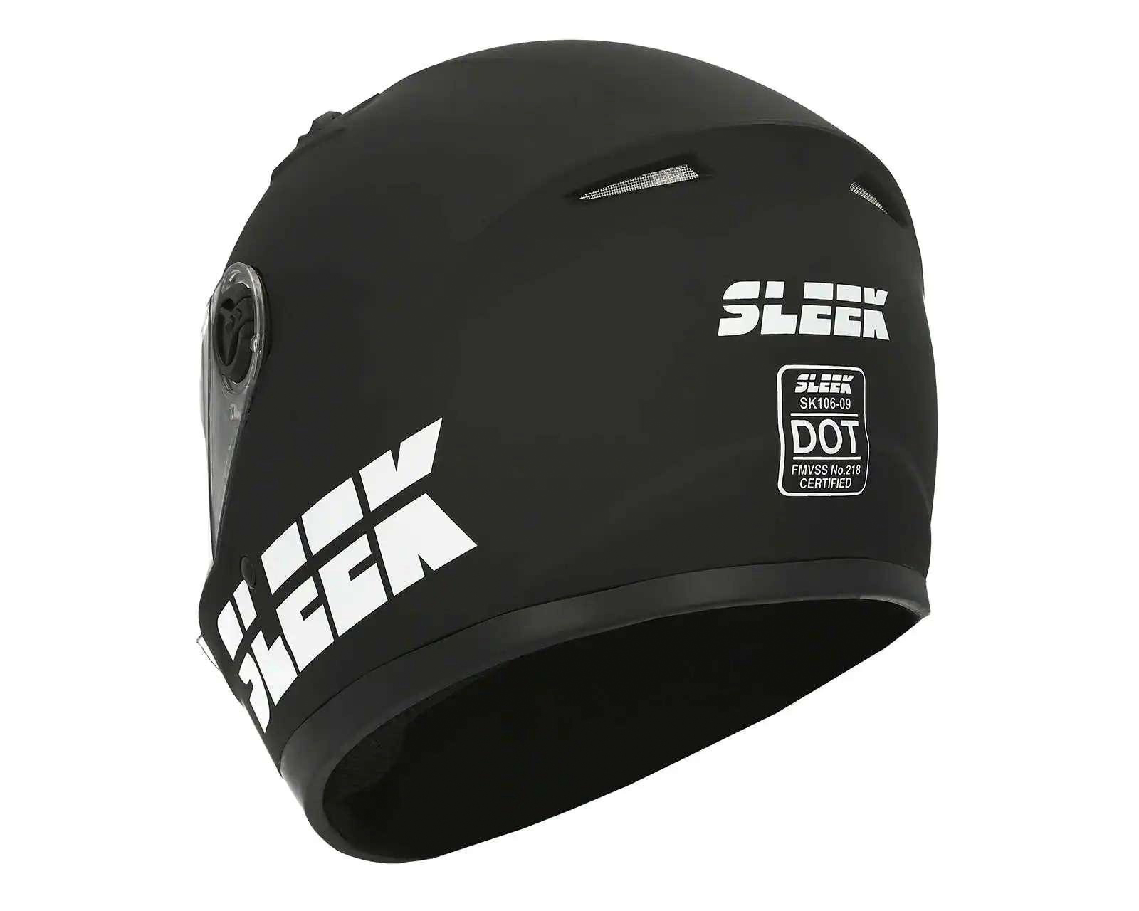 Foto 4 pulgar | Foto 3 | Casco para Motociclista Sleek Extragrande Negro
