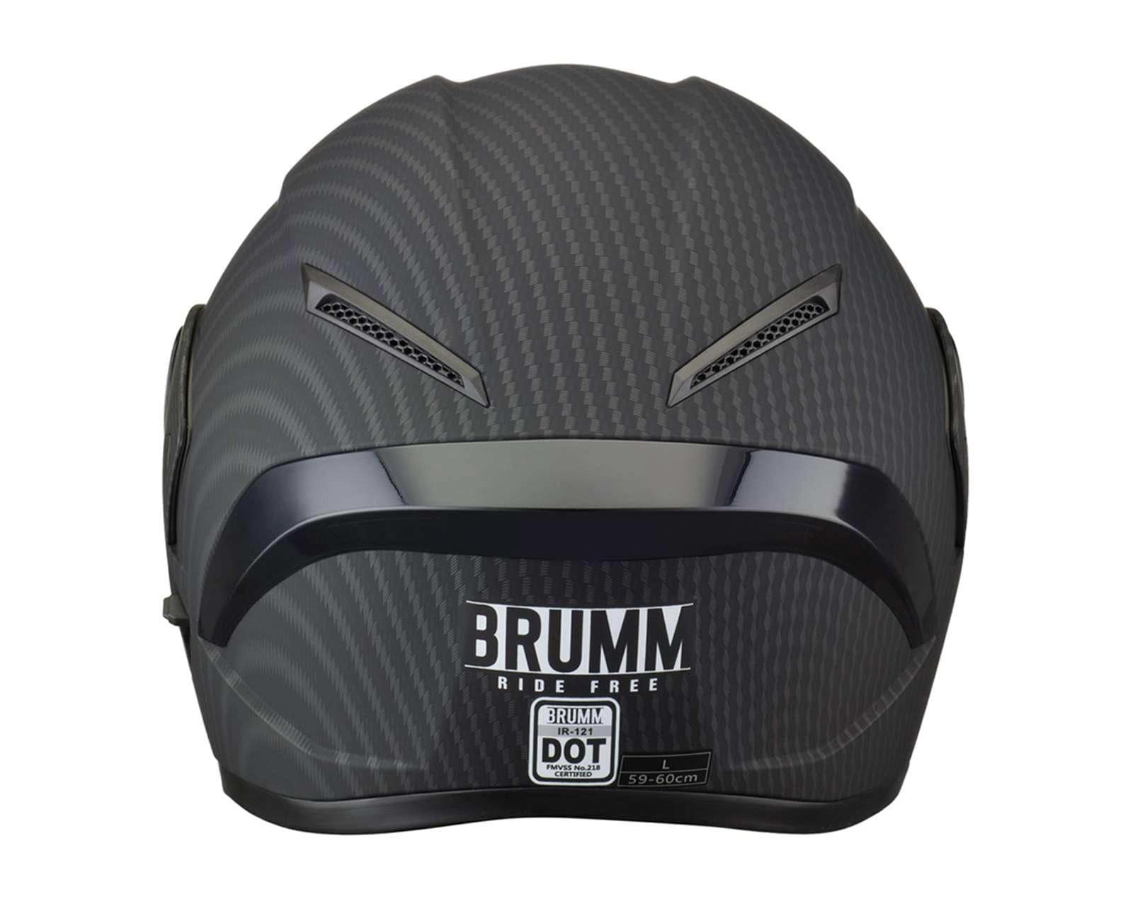 Foto 3 pulgar | Foto 2 | Casco para Motociclista Brumm Mediano Negro