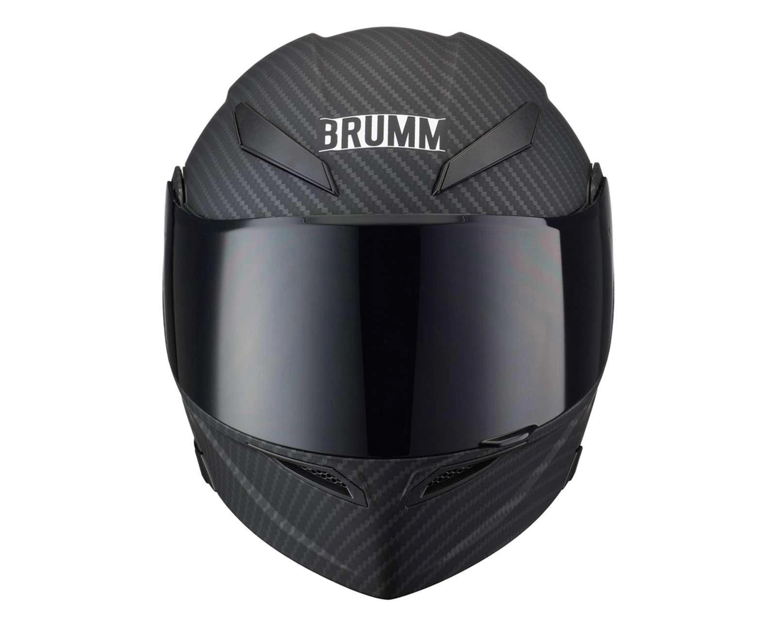 Foto 5 pulgar | Foto 4 | Casco para Motociclista Brumm Mediano Negro