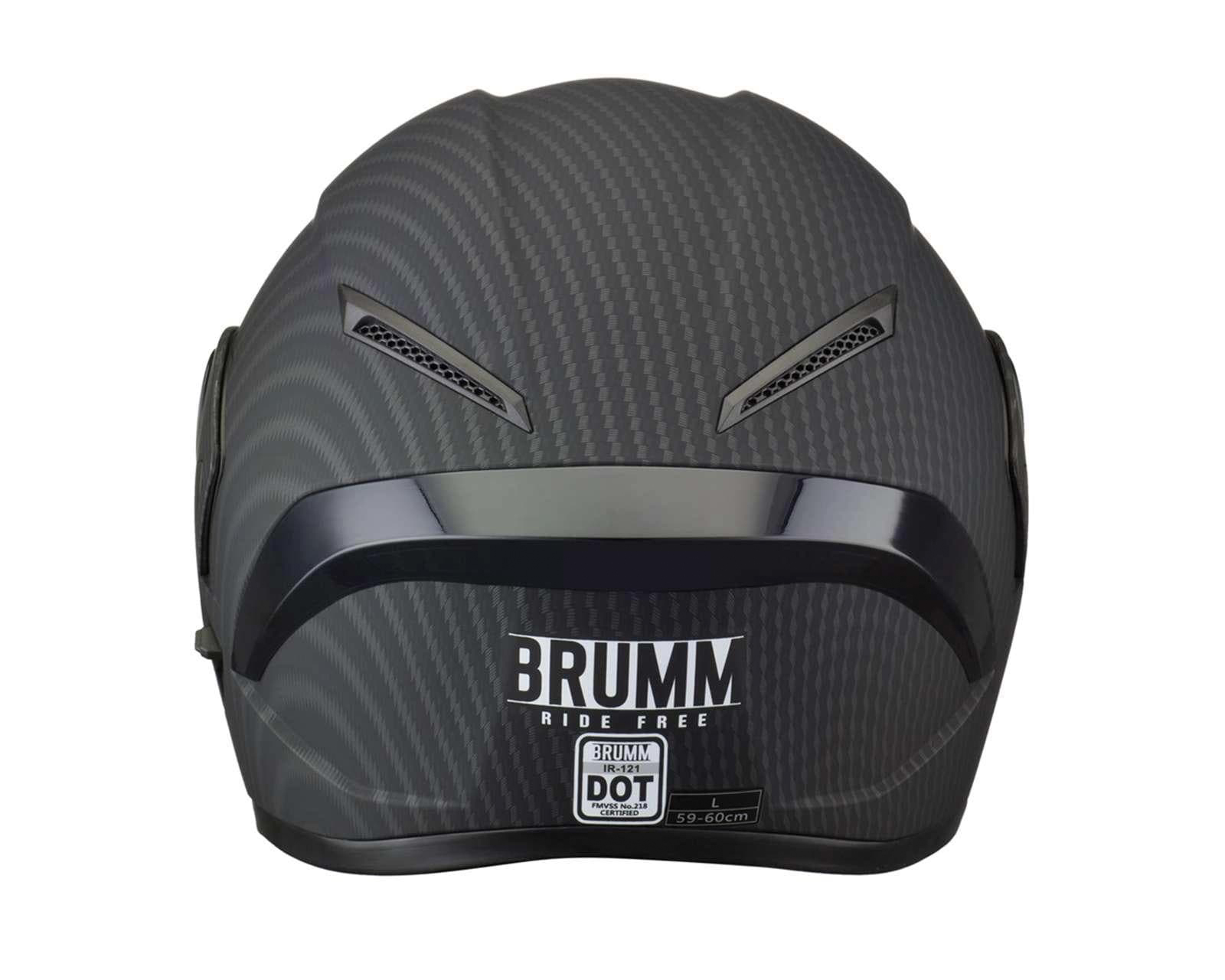 Foto 3 pulgar | Foto 2 | Casco para Motociclista Brumm Grande Negro