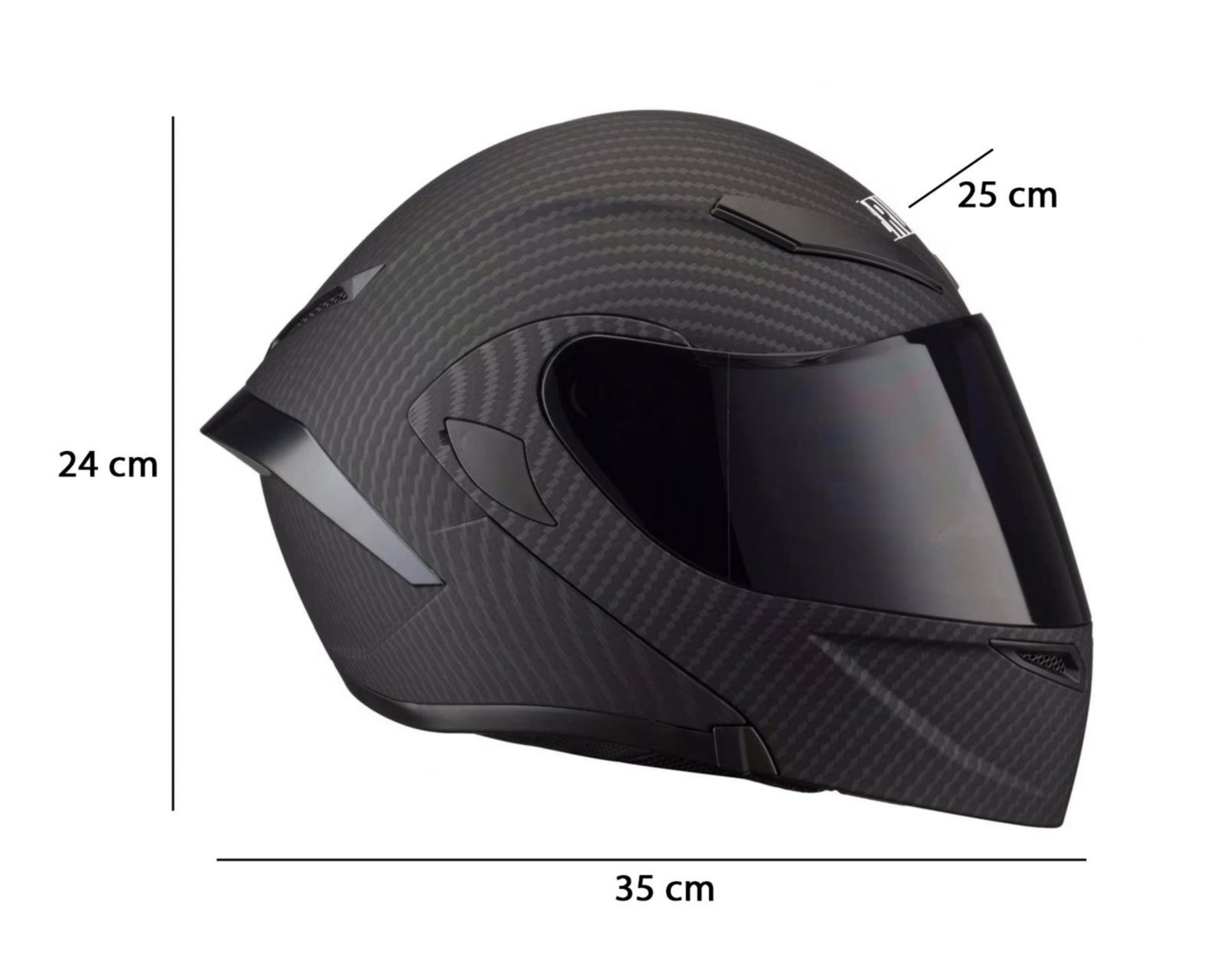 Foto 6 | Foto 6 | Casco para Motociclista Brumm Extragrande Negro