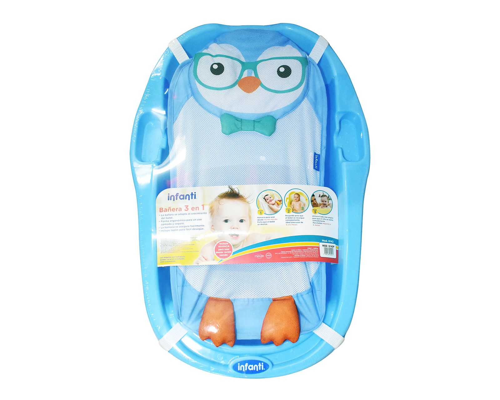 Foto 4 | Foto 4 | Bañera para Bebé Infanti Azul