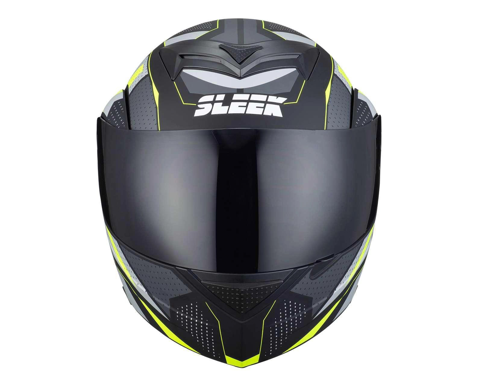 Foto 4 | Foto 4 | Casco para Motociclista Sleek Mediano Visera Abatible Negro