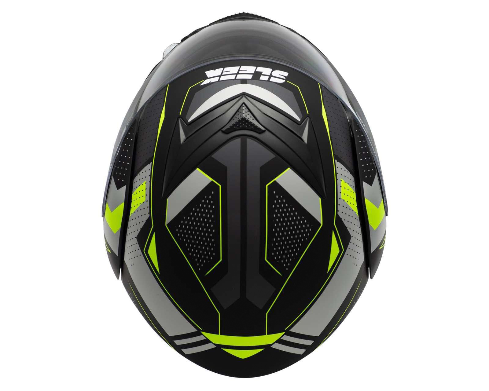 Foto 8 pulgar | Foto 7 | Casco para Motociclista Sleek Mediano Visera Abatible Negro