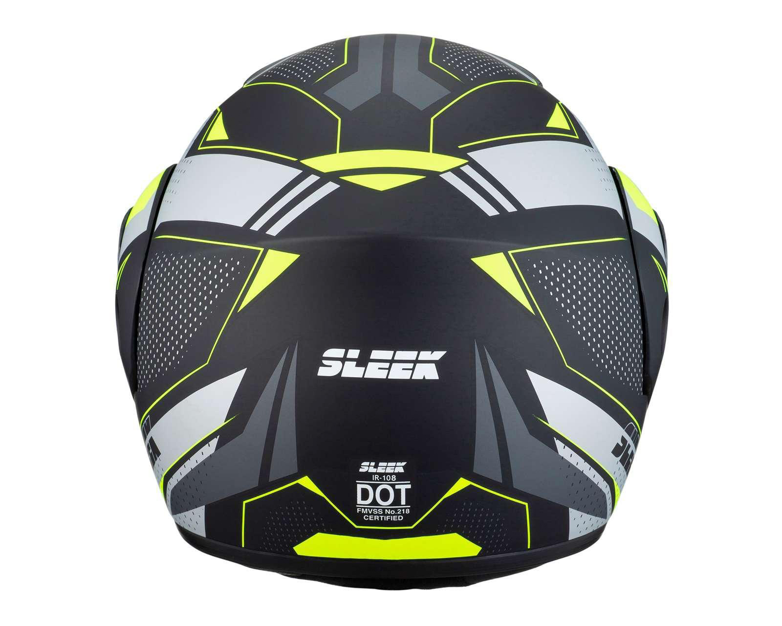Foto 3 pulgar | Foto 2 | Casco para Motociclista Sleek Extragrande Negro