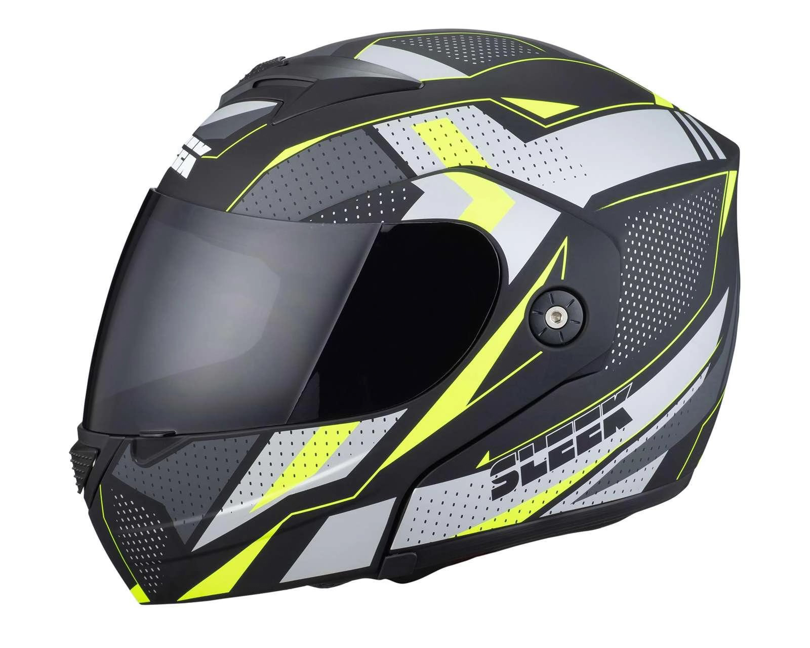 Casco para Motociclista Sleek Grande Negro