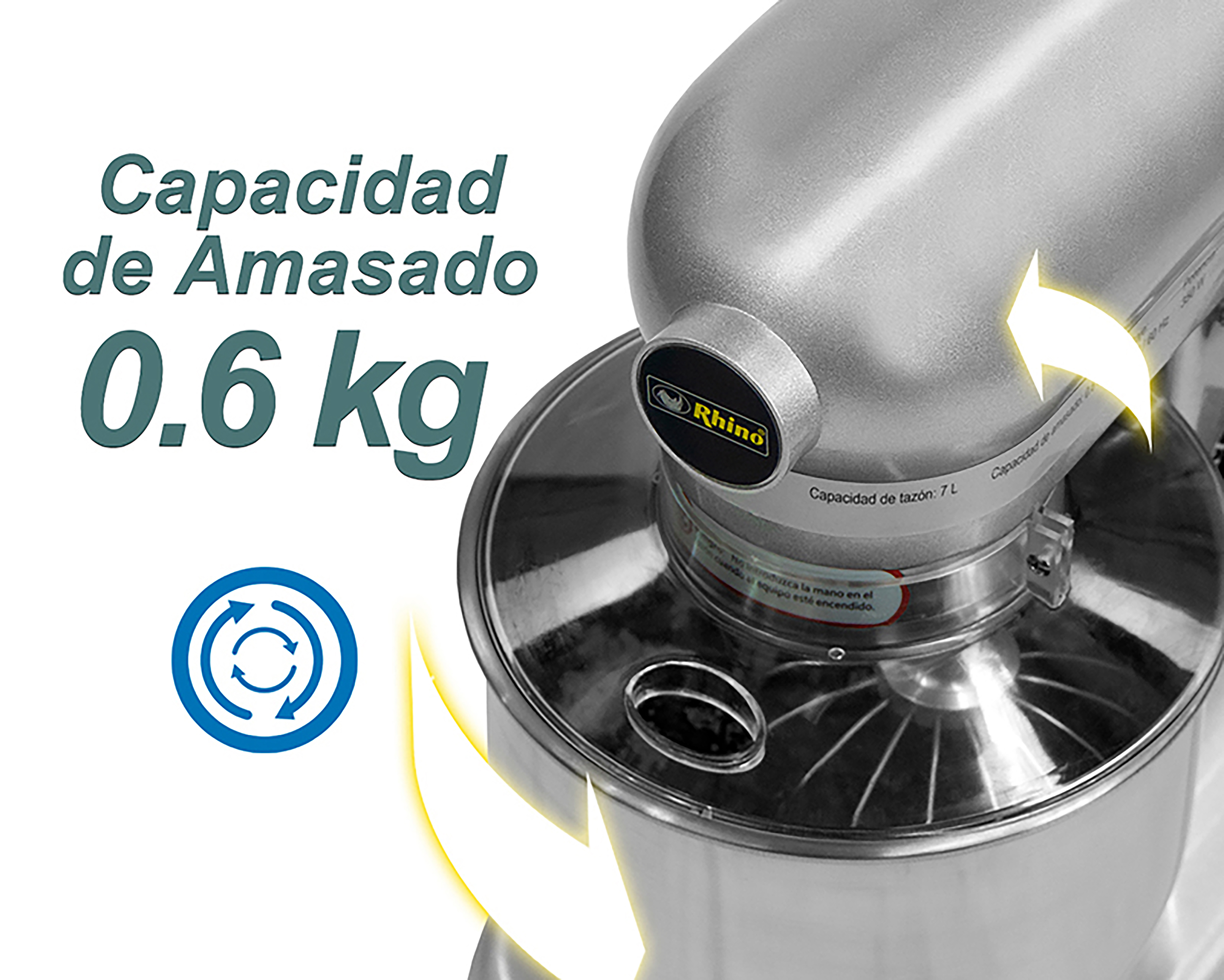 Foto 6 pulgar | Foto 5 | Batidora de Pedestal Rhino con 3 Velocidades