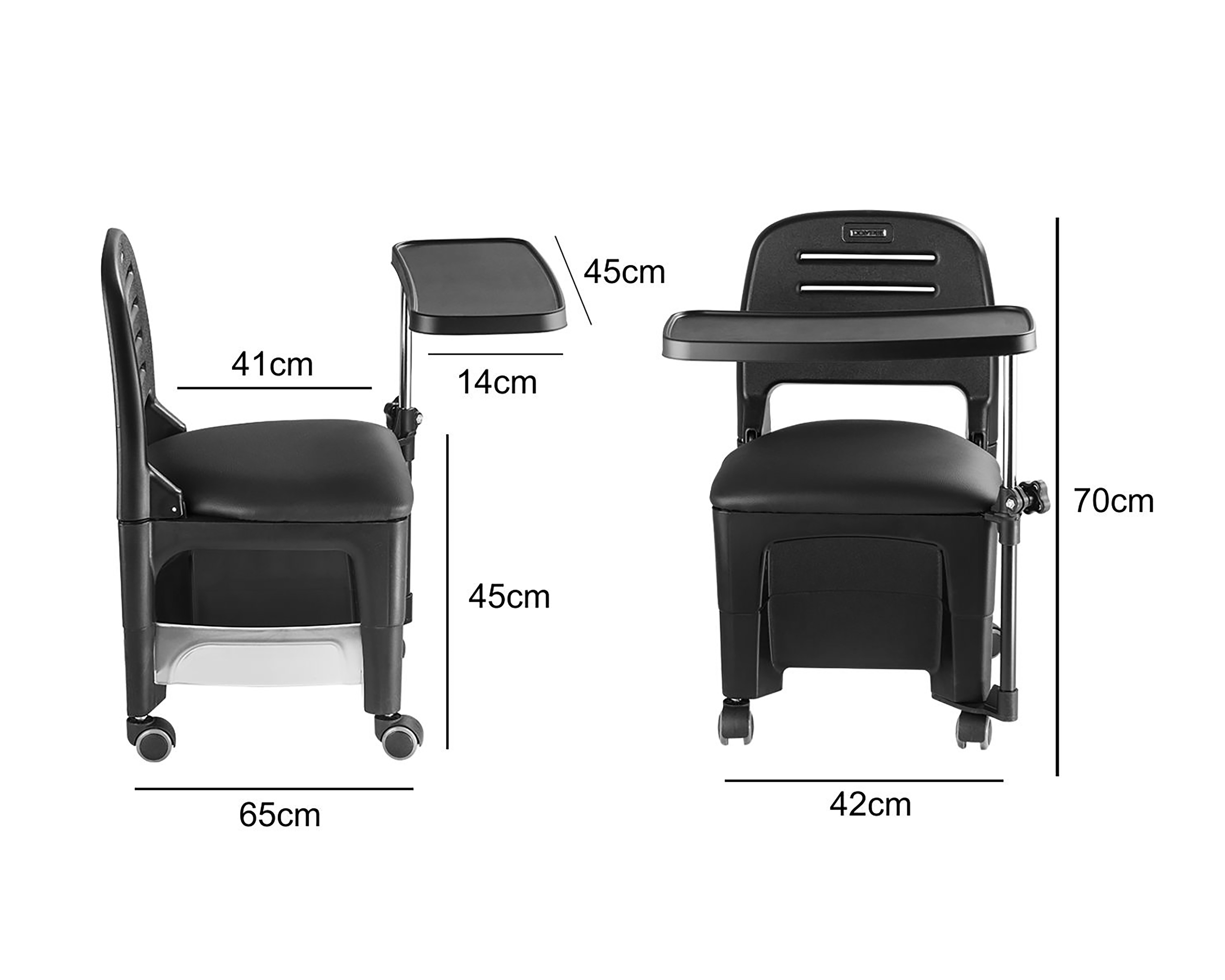 Foto 4 | Foto 4 | Silla para Manicure Letmex Negra