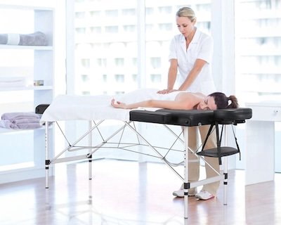 Foto 4 | Foto 4 | Camilla Portátil para Spa Letmex Negra