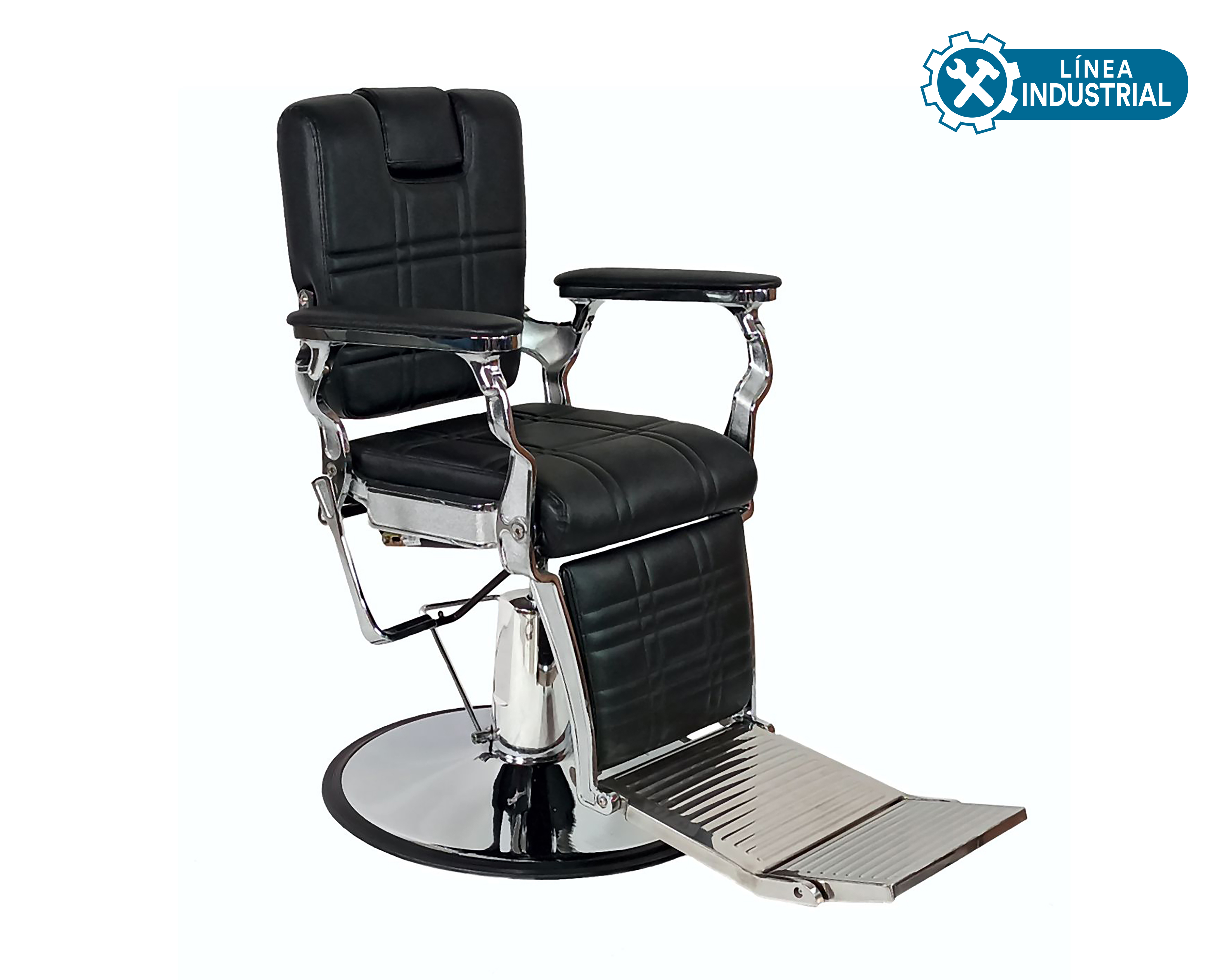 Silla para Barbería Letmex Negro