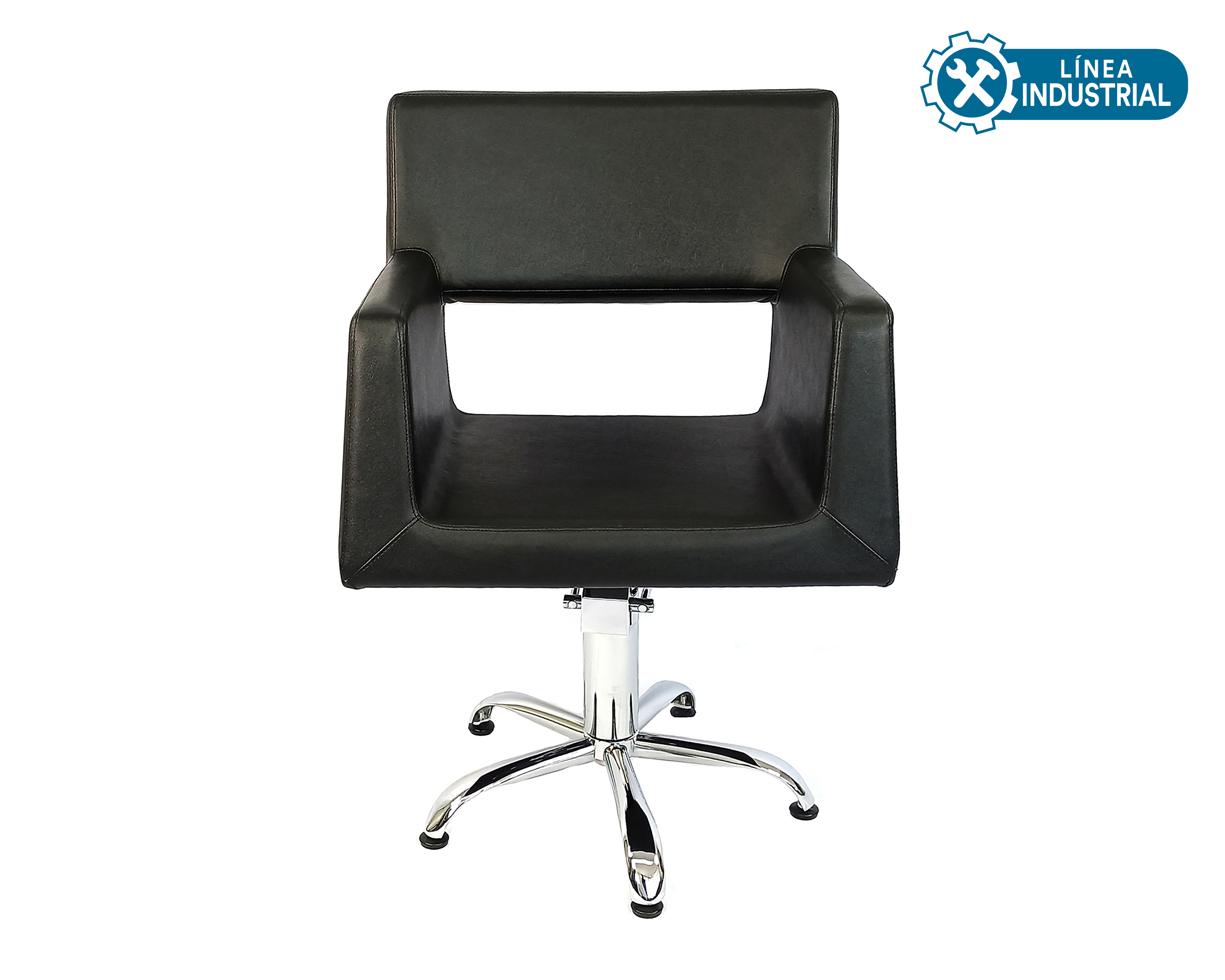 Silla para Corte de Cabello Letmex Negra