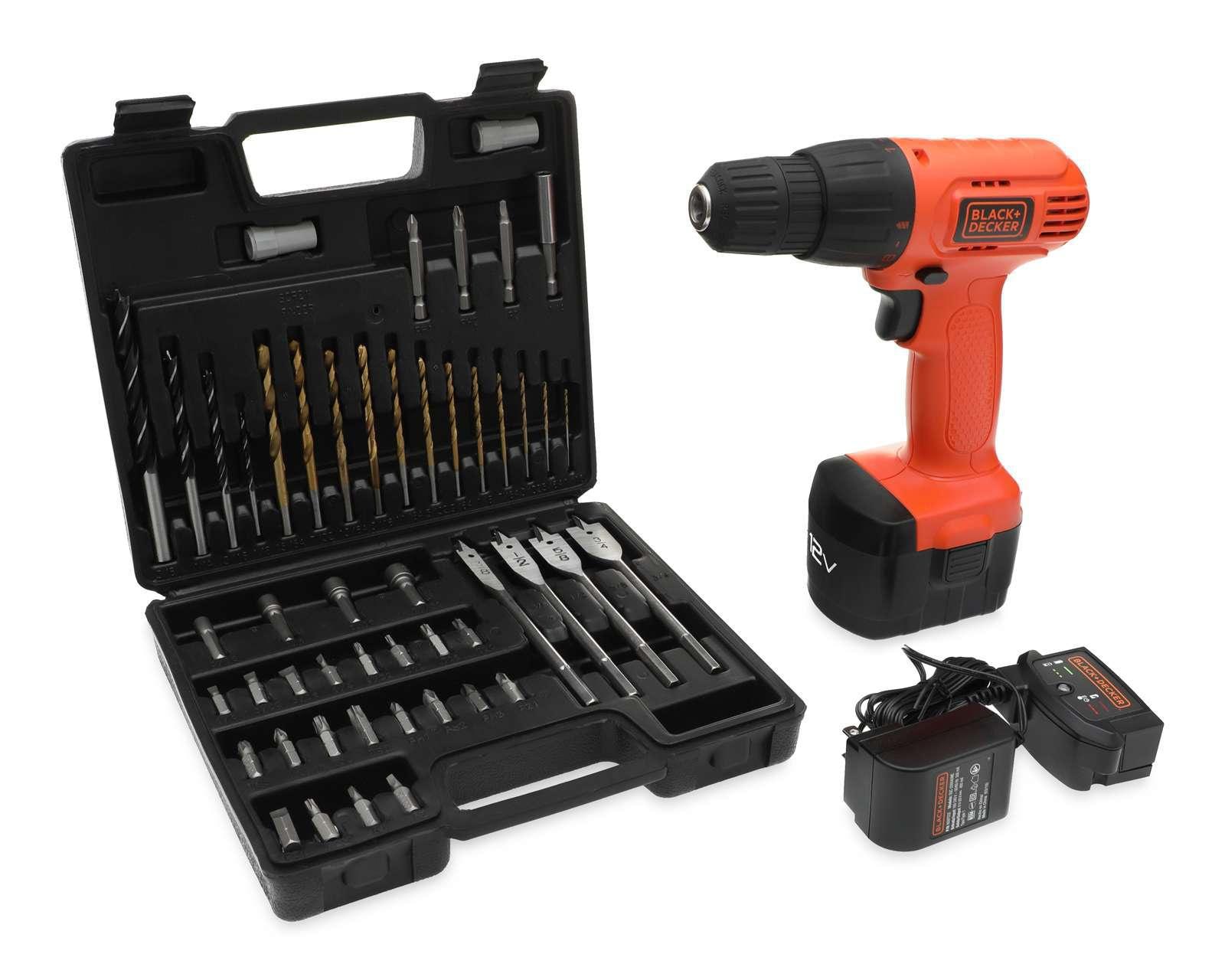 Taladro Black+Decker CD121K50-B3