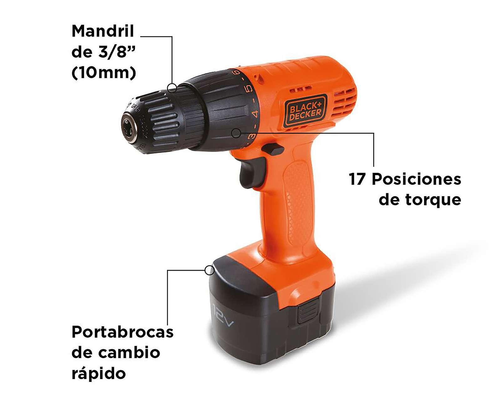 Foto 8 pulgar | Foto 7 | Taladro Black+Decker CD121K50-B3