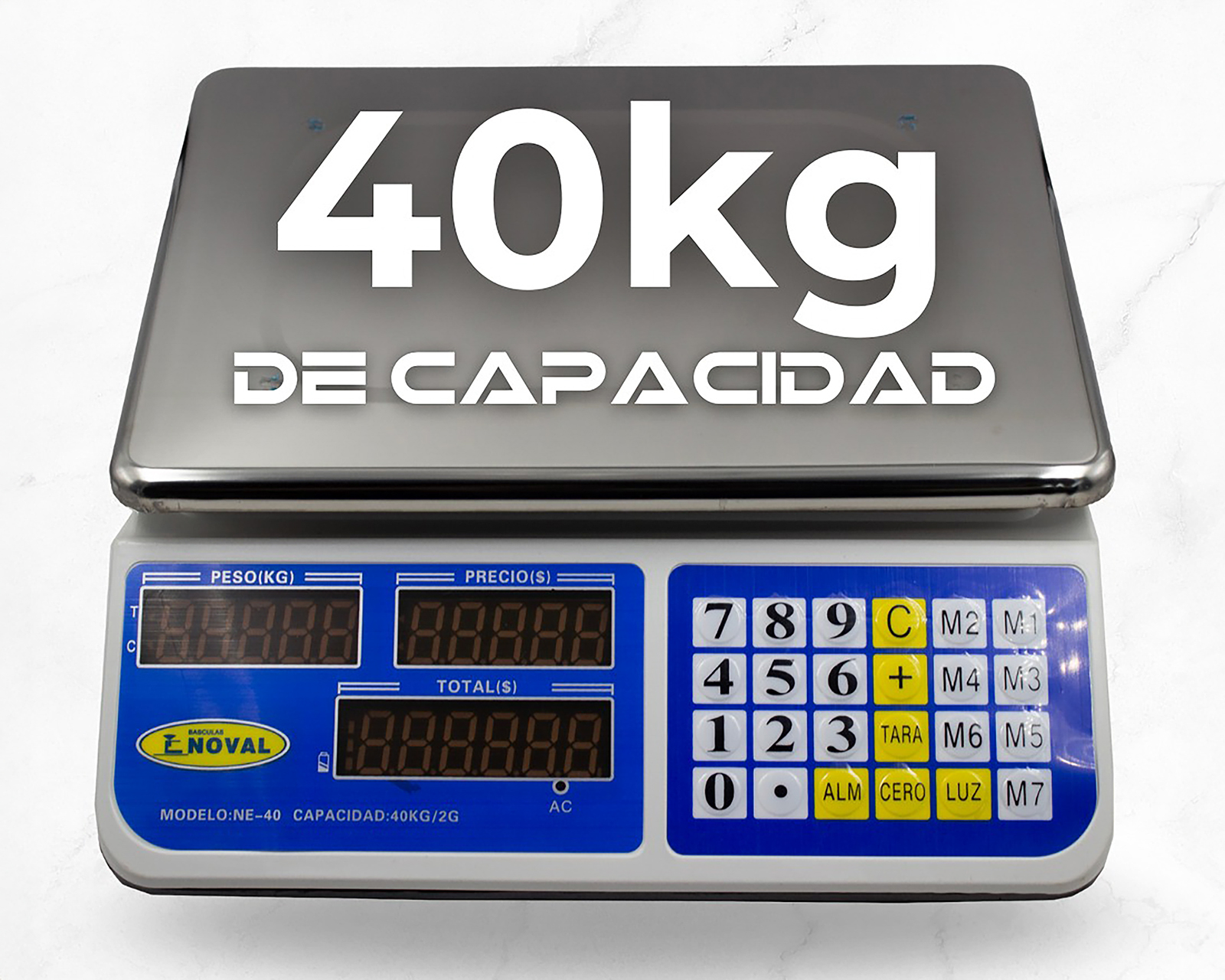 Foto 5 | Foto 5 | Báscula Comercial Noval 40 kg