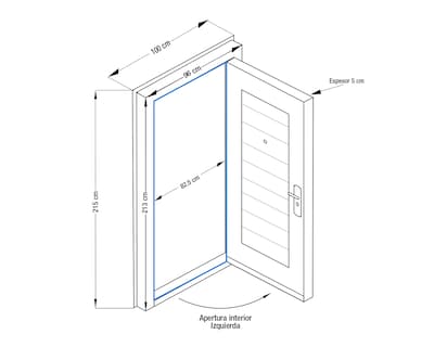 Foto 5 | Foto 5 | Puerta de Seguridad Eversafe de Acero para Exterior 96 x 213 cm