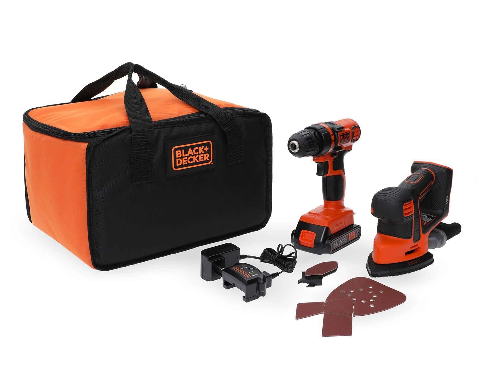 Foto 1 | Foto 1 | Rotomartillo y Lijadora Inalámbricos Black+Decker 20V LD120SB