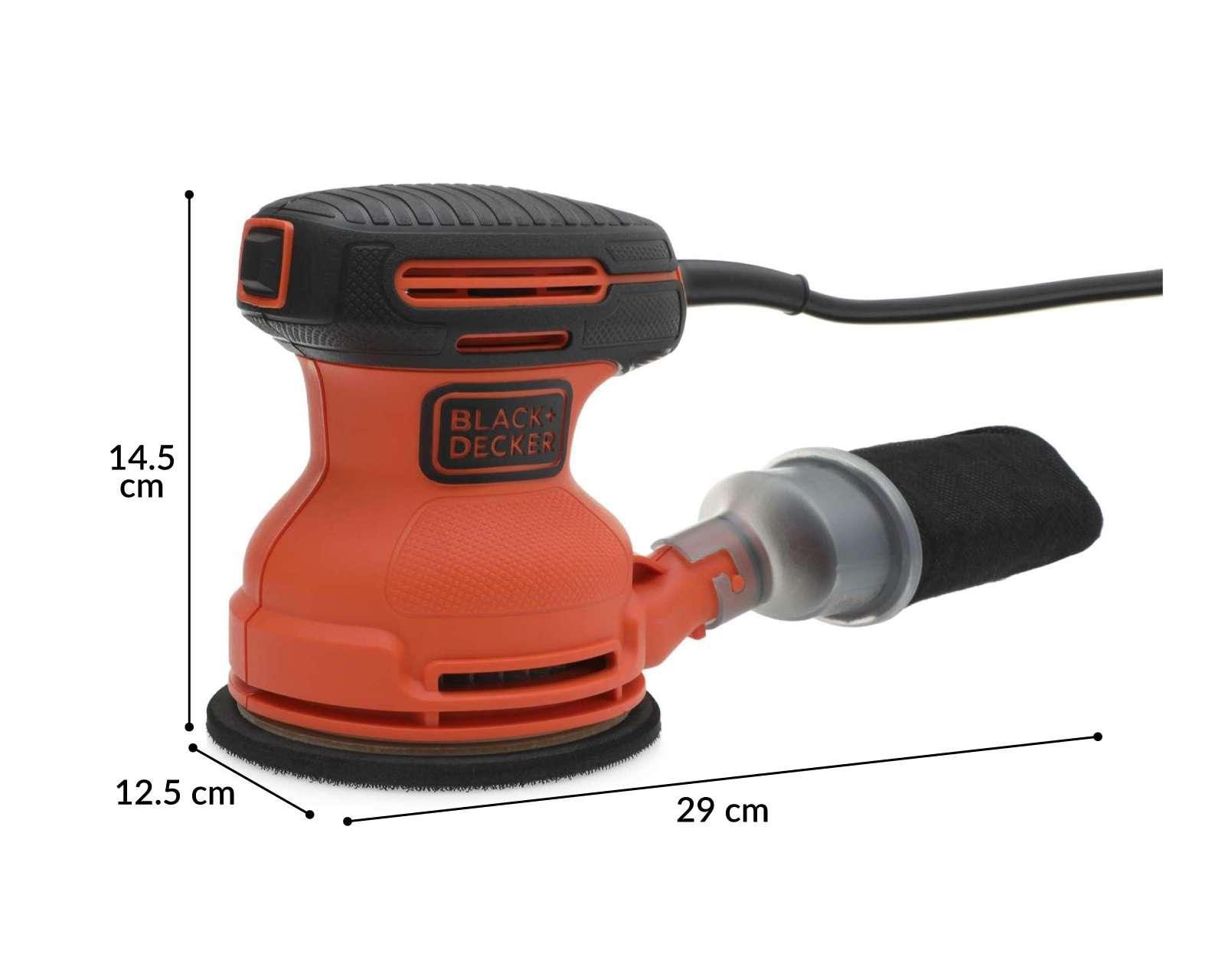 Foto 6 pulgar | Foto 5 | Lijadora Orbital Black+Decker BDERO100-B3 1/4 240 W
