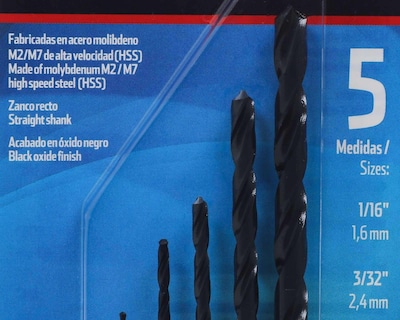 Foto 2 | Foto 2 | Juego de Brocas Toolcraft TC0445 5 Piezas