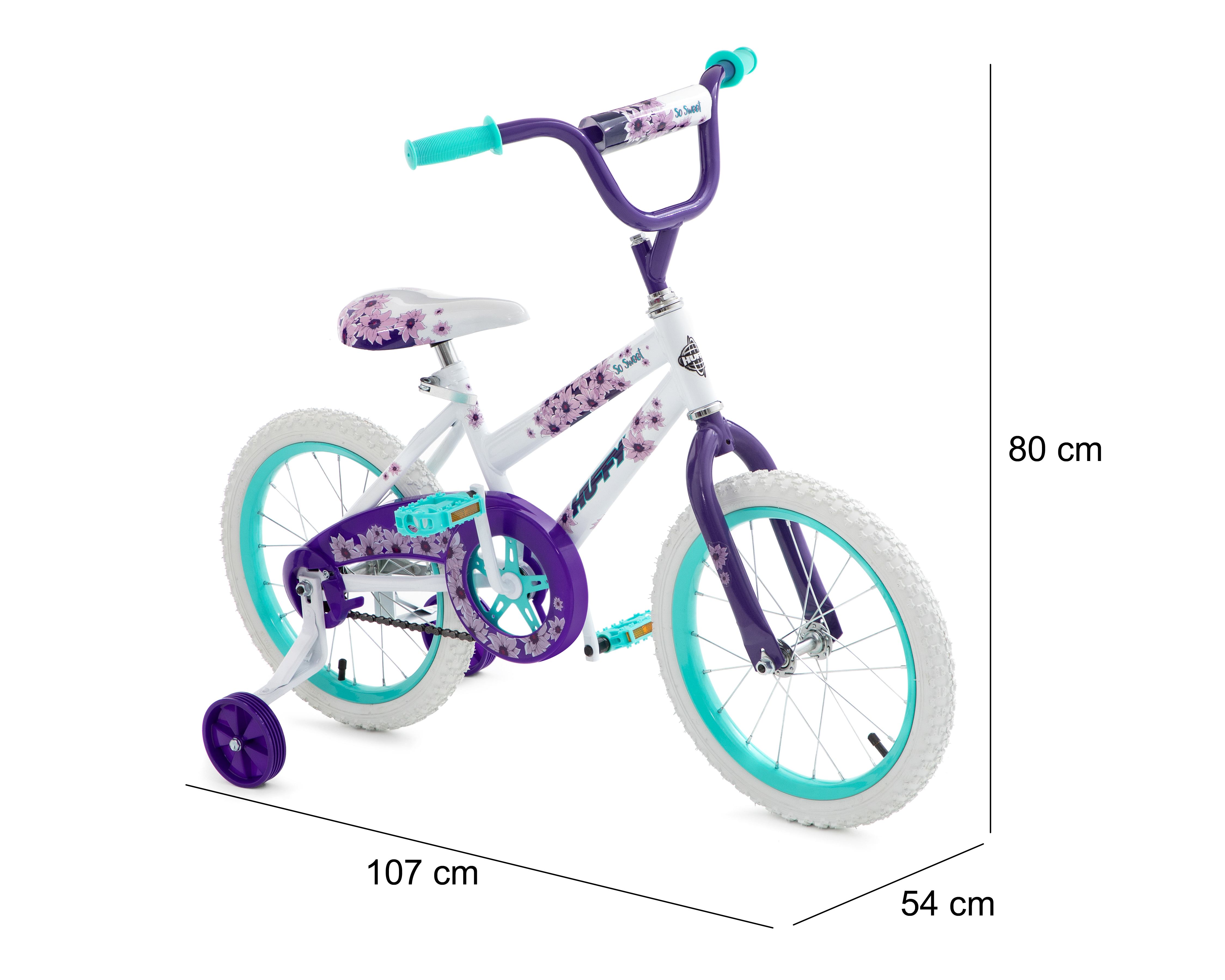 Foto 7 pulgar | Foto 6 | Bicicleta Infantil Huffy 16" Blanca