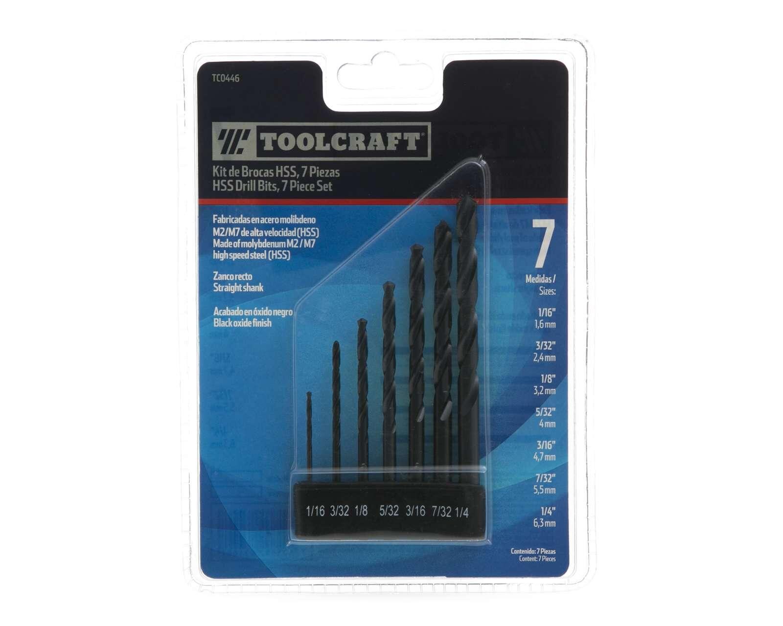 Foto 5 pulgar | Foto 4 | Kit de Brocas Toolcraft HS 7PZ TC0446 con 7 Piezas